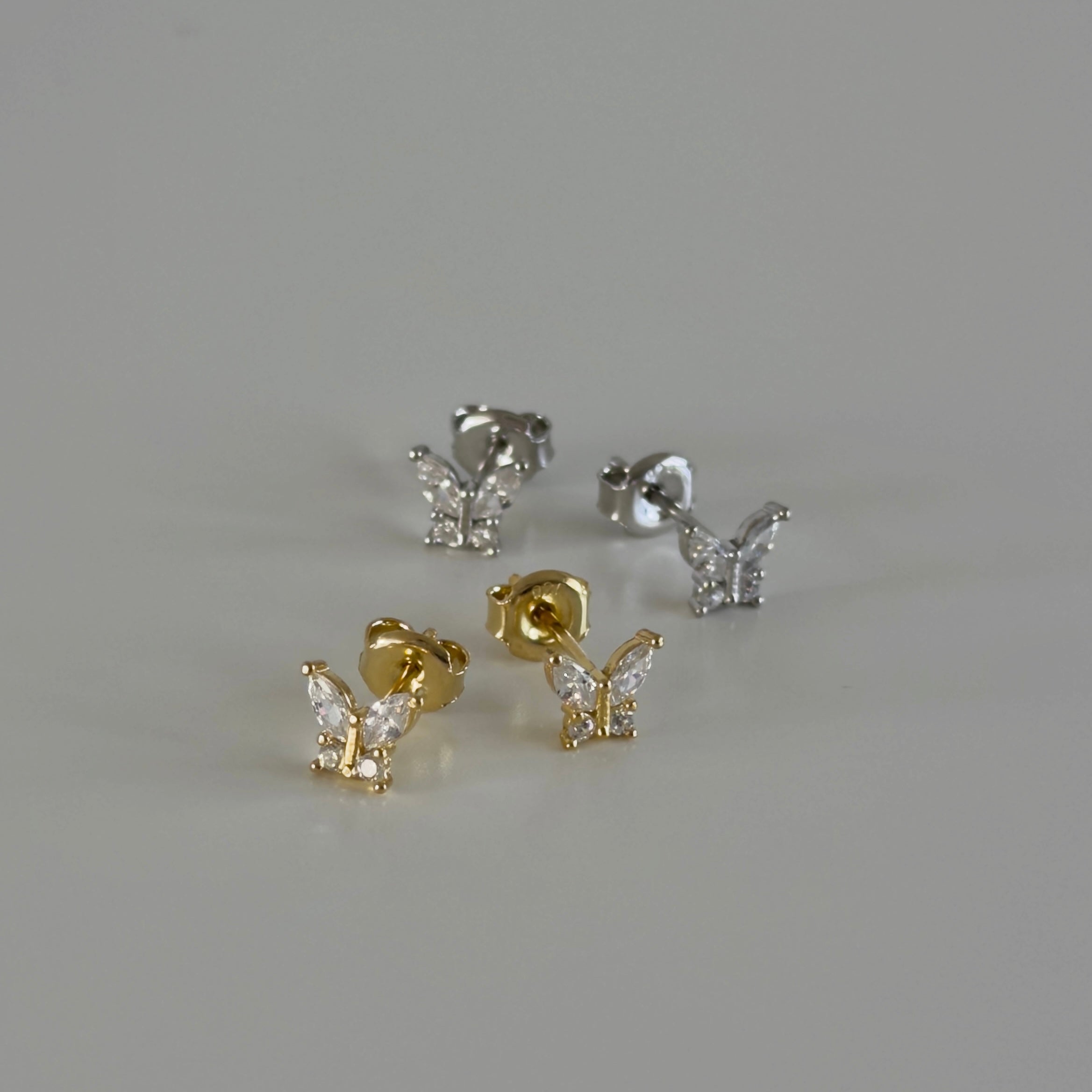 MİNİMAL KELEBEK KÜPE | 925 GÜMÜŞ