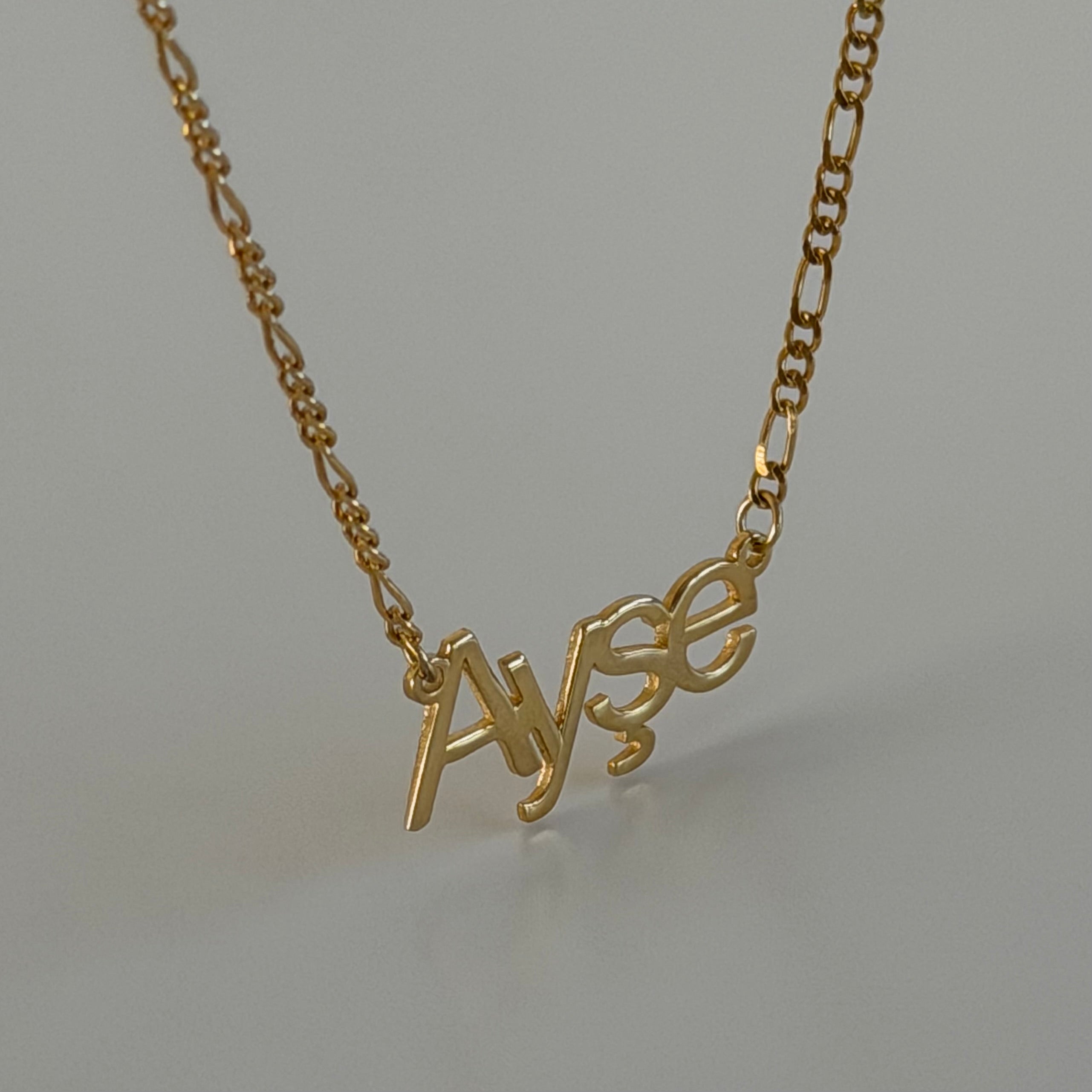 FİGARO MİNİMAL İSİM KOLYE | 925 GÜMÜŞ