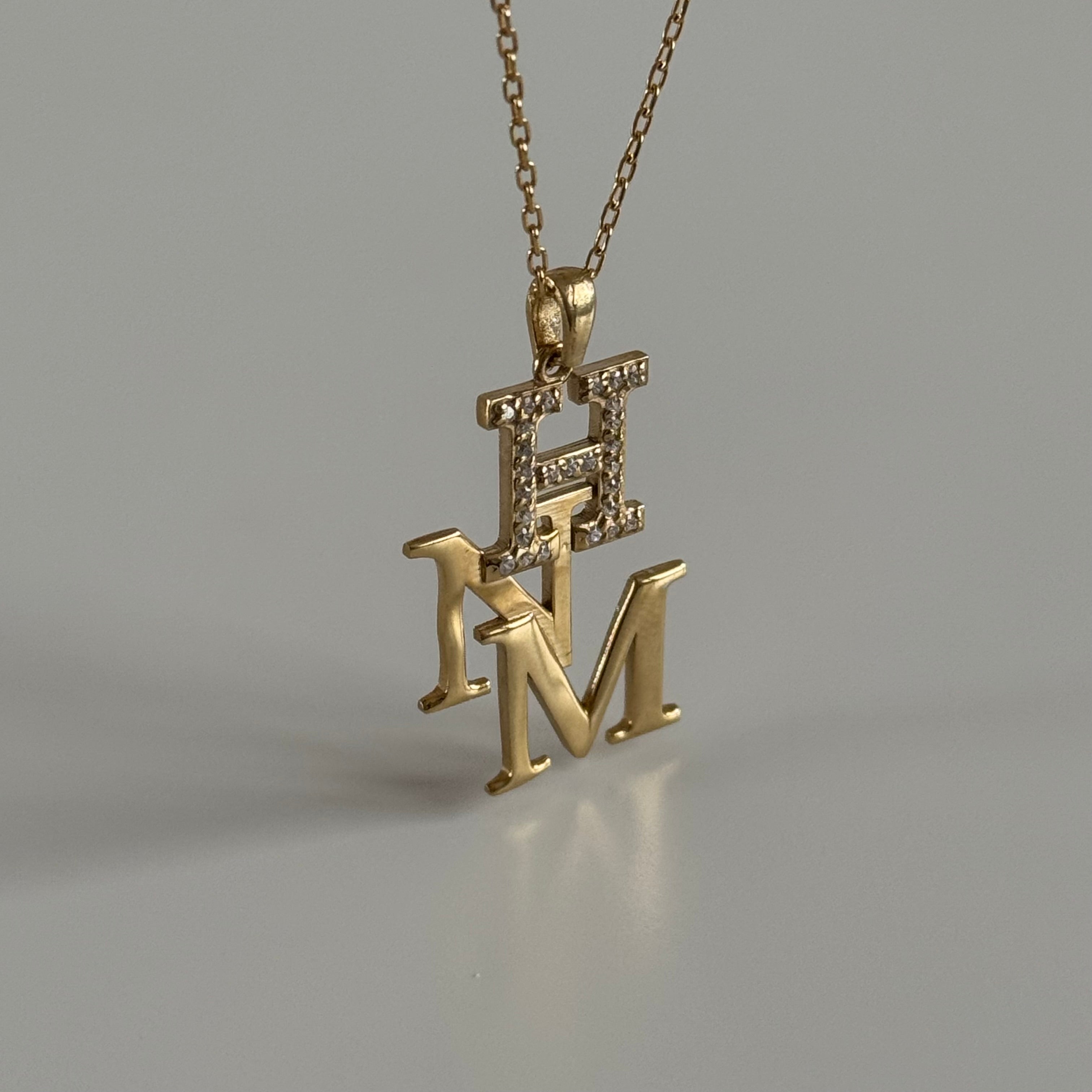 TRİO HARF KOLYE | 925 GÜMÜŞ