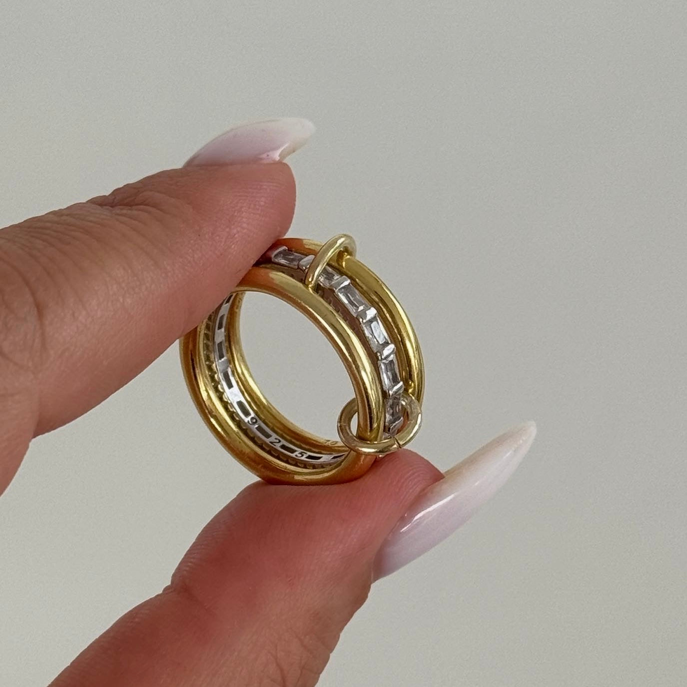BAGET TAŞLI AMOUR YÜZÜK | 925 GÜMÜŞ