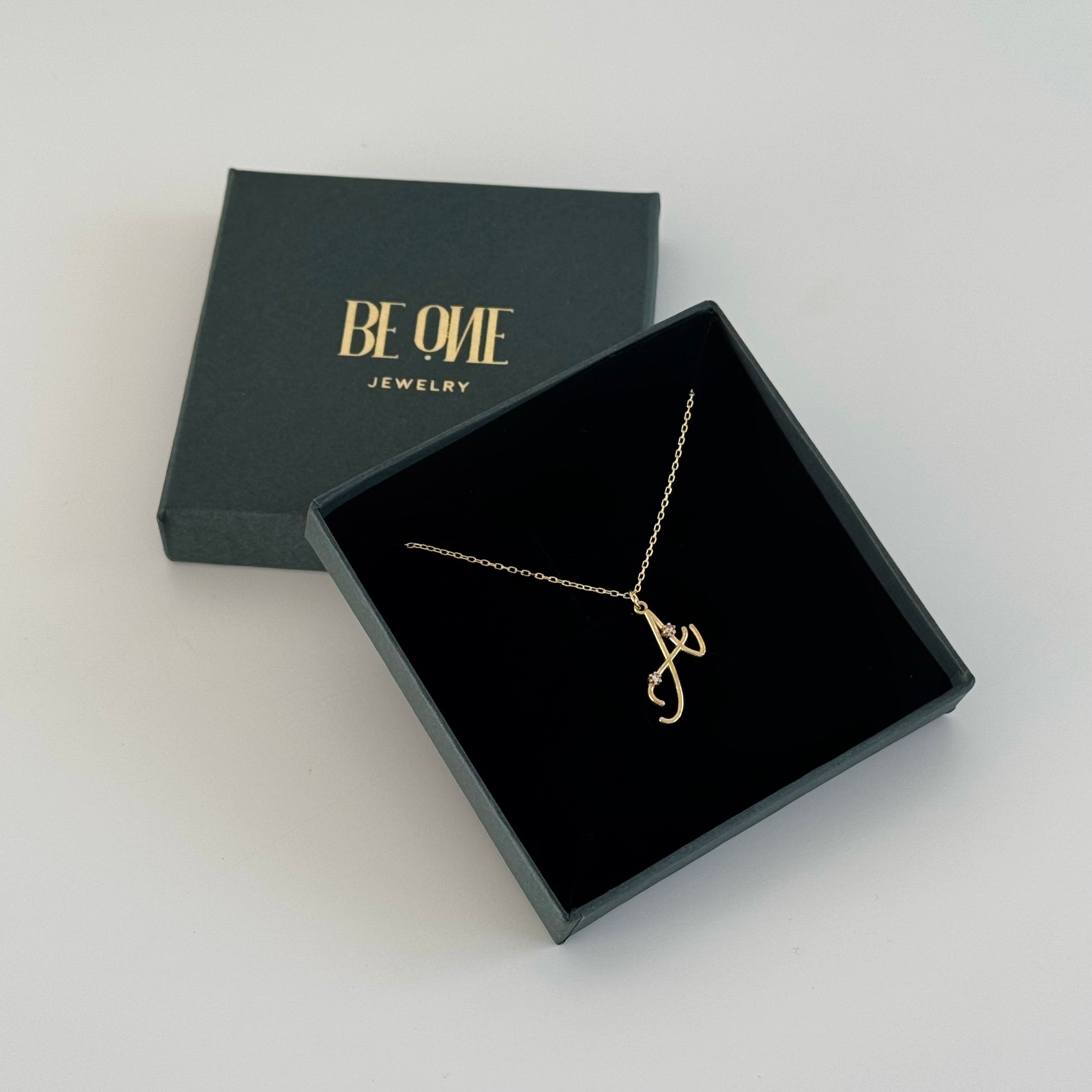 MİNİ TAŞLI HARF KOLYE | 925 GÜMÜŞ