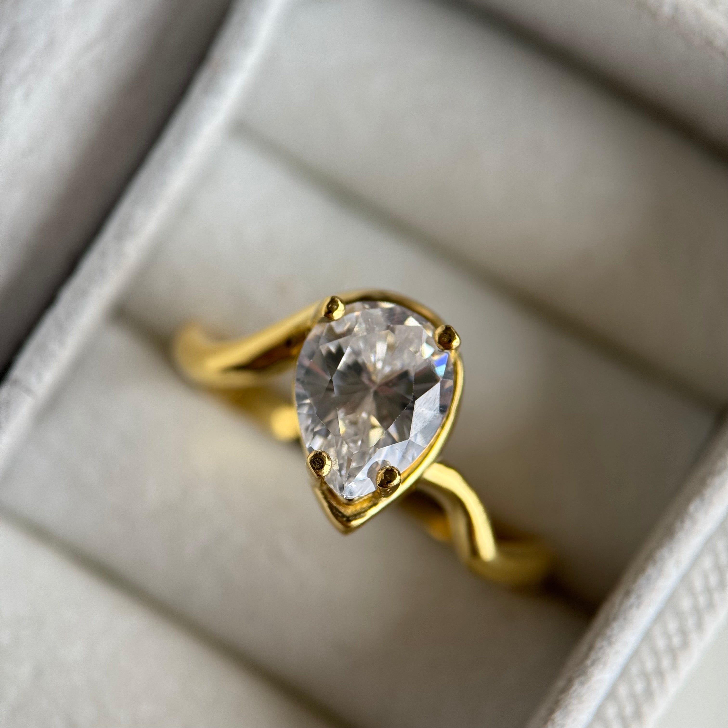 WAVE DAMLA YÜZÜK | 925 GÜMÜŞ