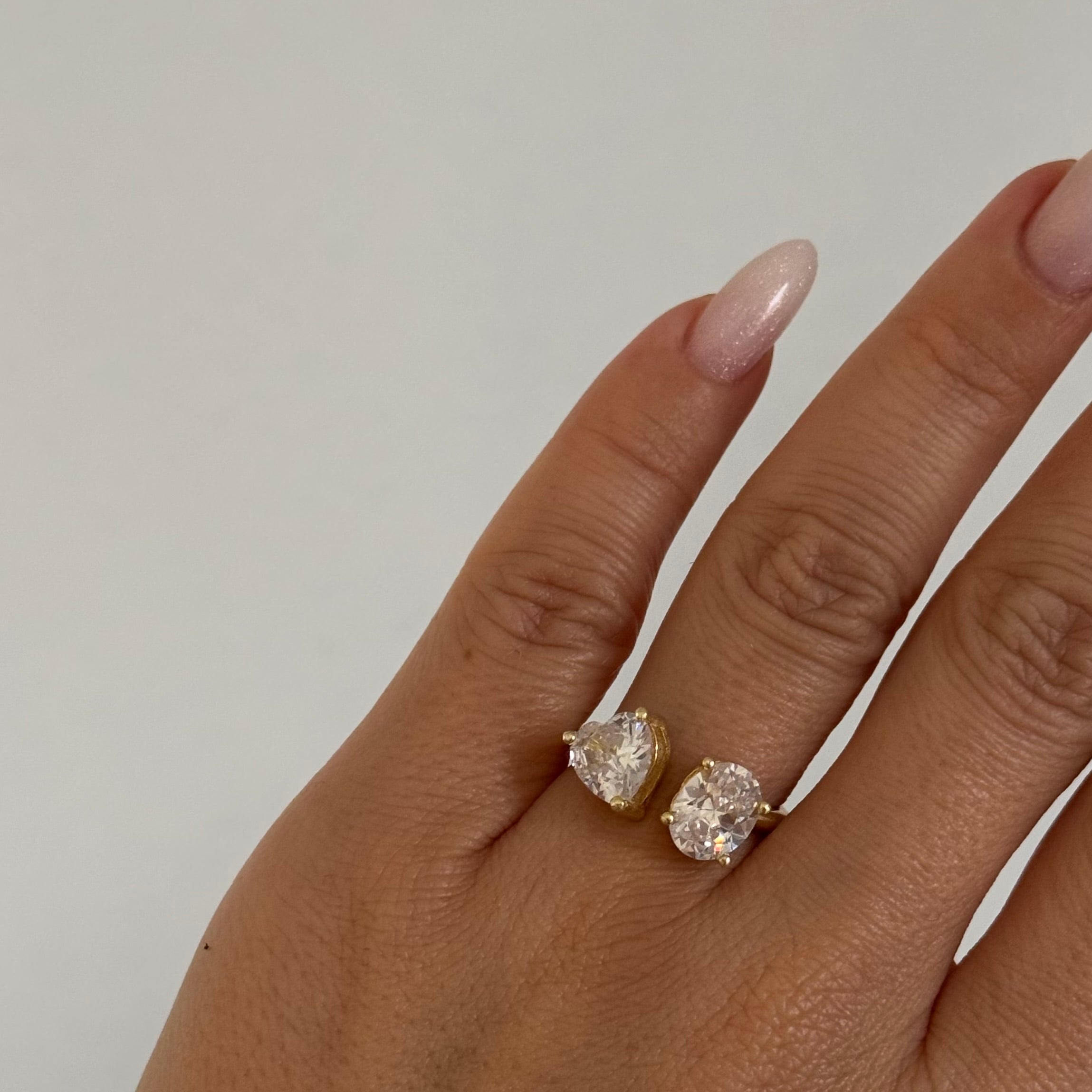 DUO TAŞLI YÜZÜK | 925 GÜMÜŞ