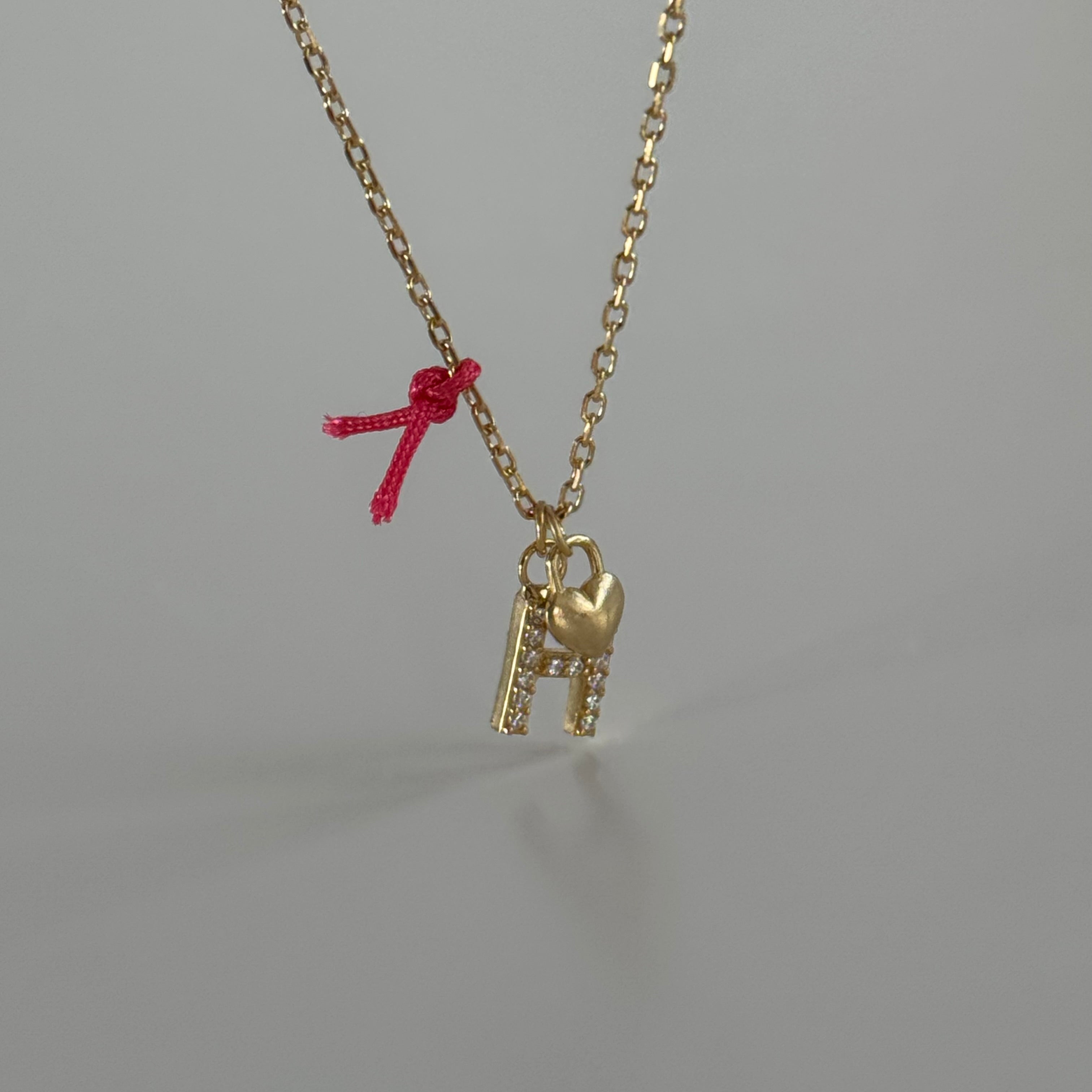 ŞANS İPLİ HARF KOLYE | 925 GÜMÜŞ