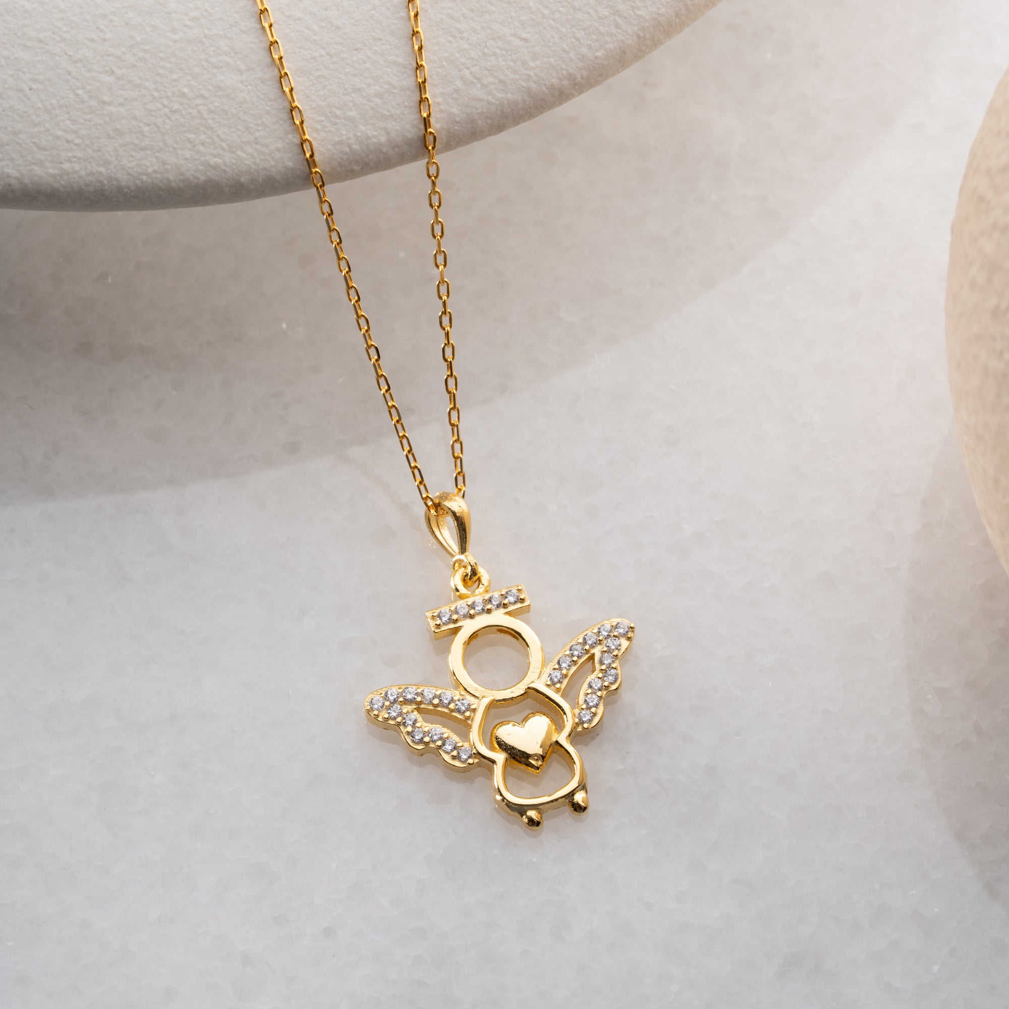 ANGEL HEART KOLYE | 925 GÜMÜŞ