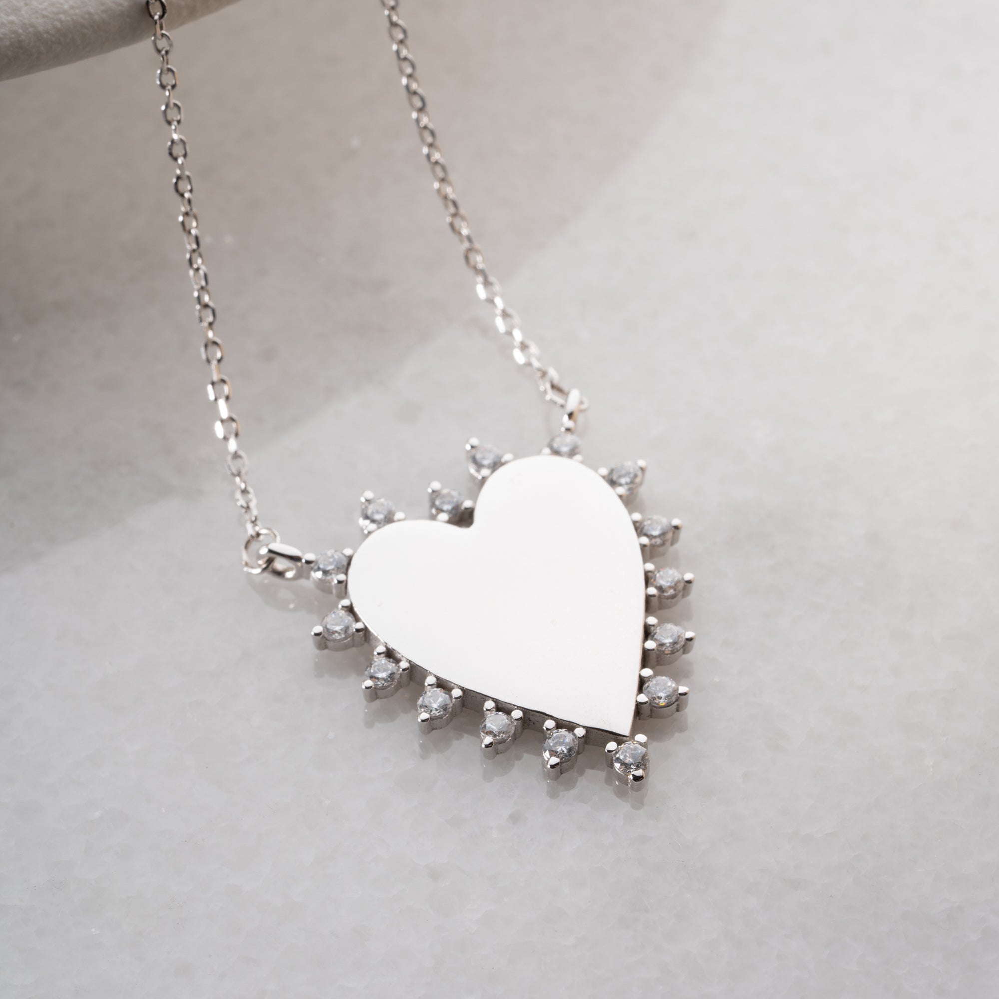 HALO HEART KOLYE | 925 GÜMÜŞ
