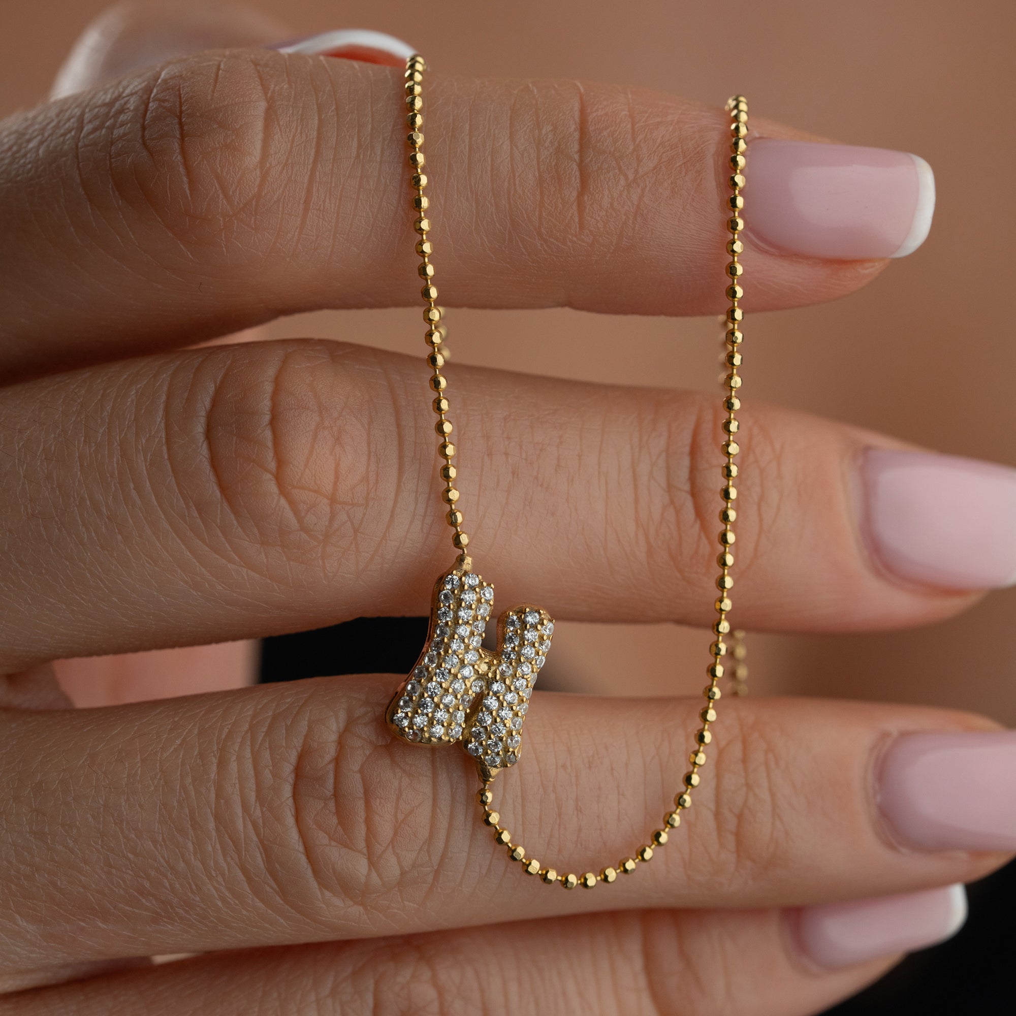 KÖPRÜCÜK BUBBLE HARF KOLYE | 925 GÜMÜŞ