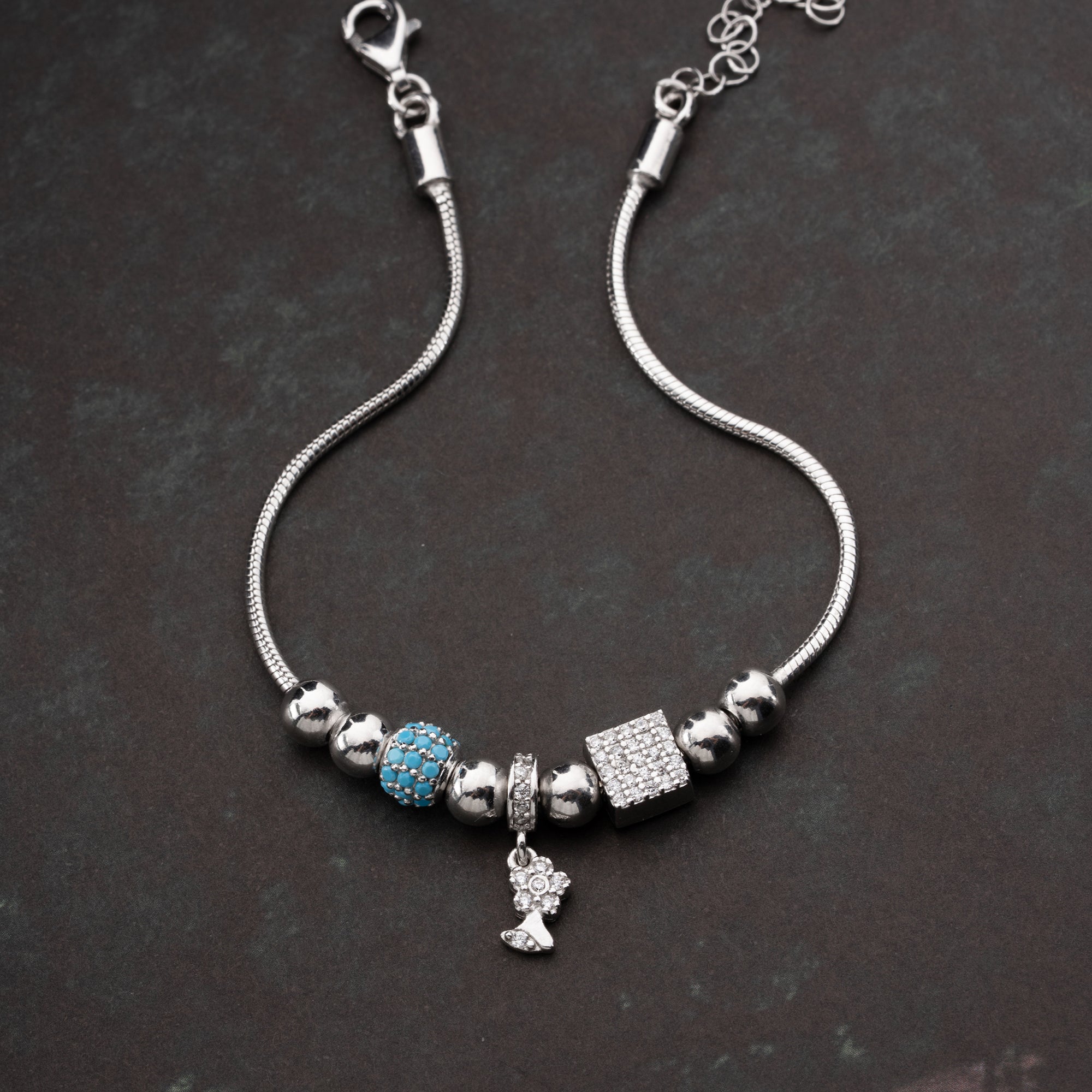 FLORA CHARM DORİKA BİLEKLİK | 925 GÜMÜŞ