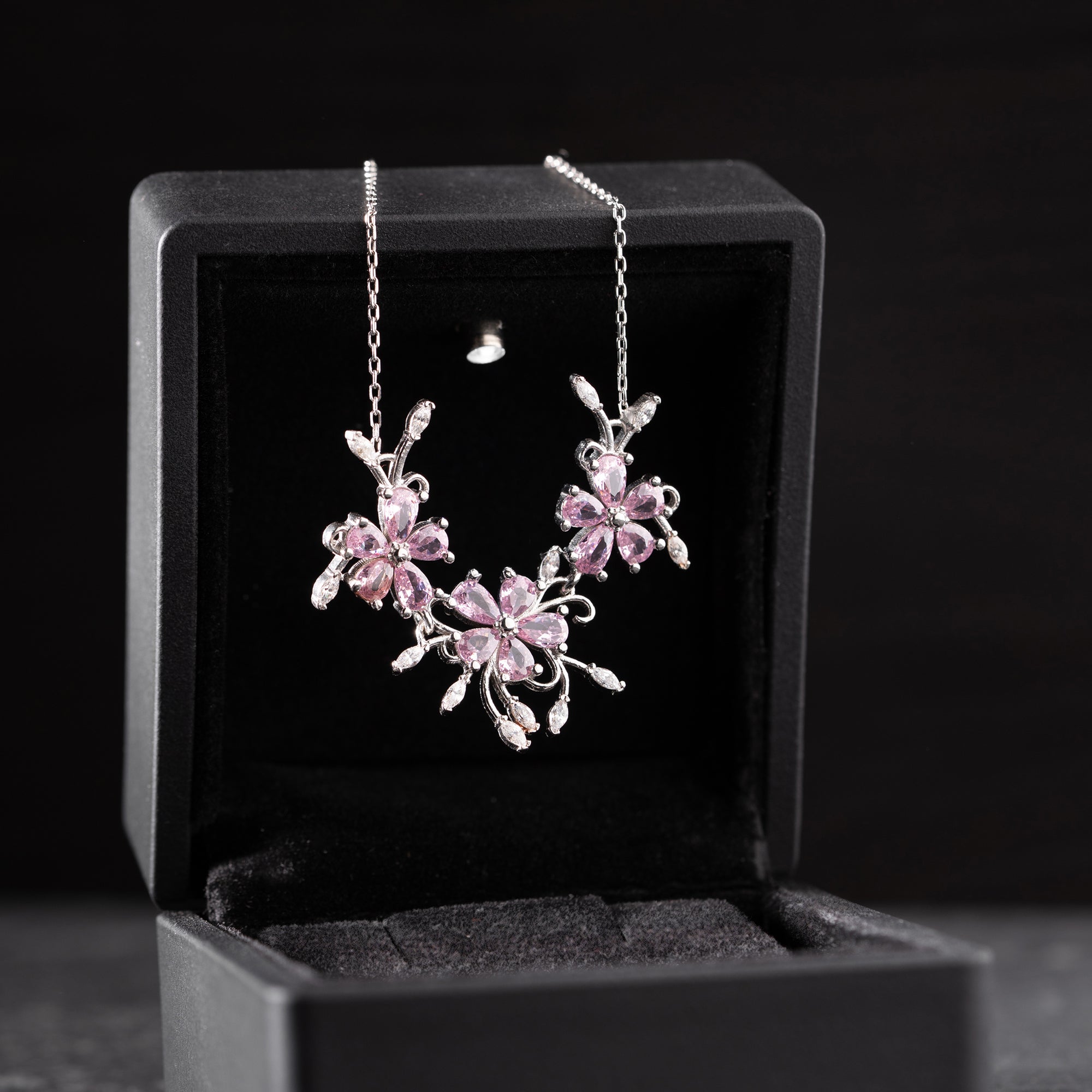 PİNK BLOSSOM KOLYE | 925 GÜMÜŞ