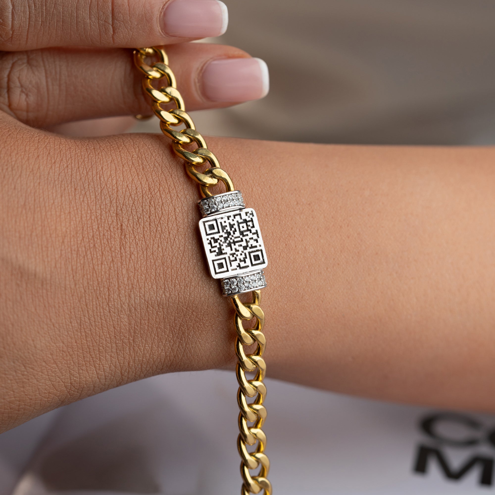 QR GURMET BİLEKLİK | 925 GÜMÜŞ