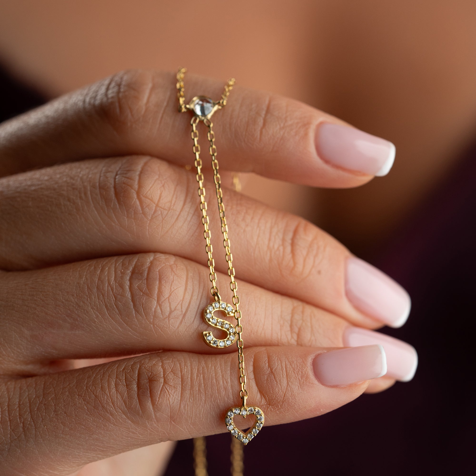 LOVE DROP HARF KOLYE | 925 GÜMÜŞ