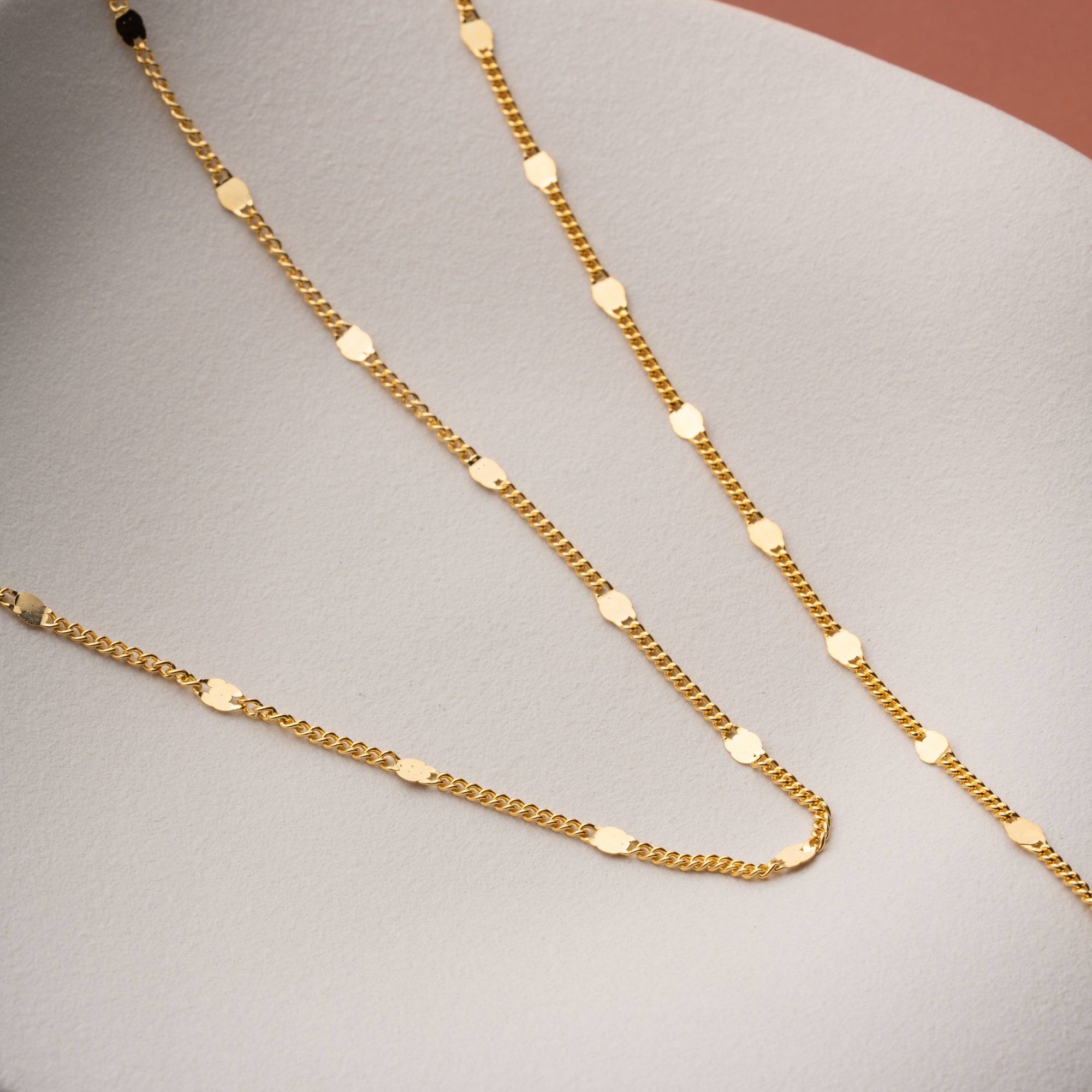 MİA PULLU ZİNCİR KOLYE BİLEKLİK SET | 925 GÜMÜŞ