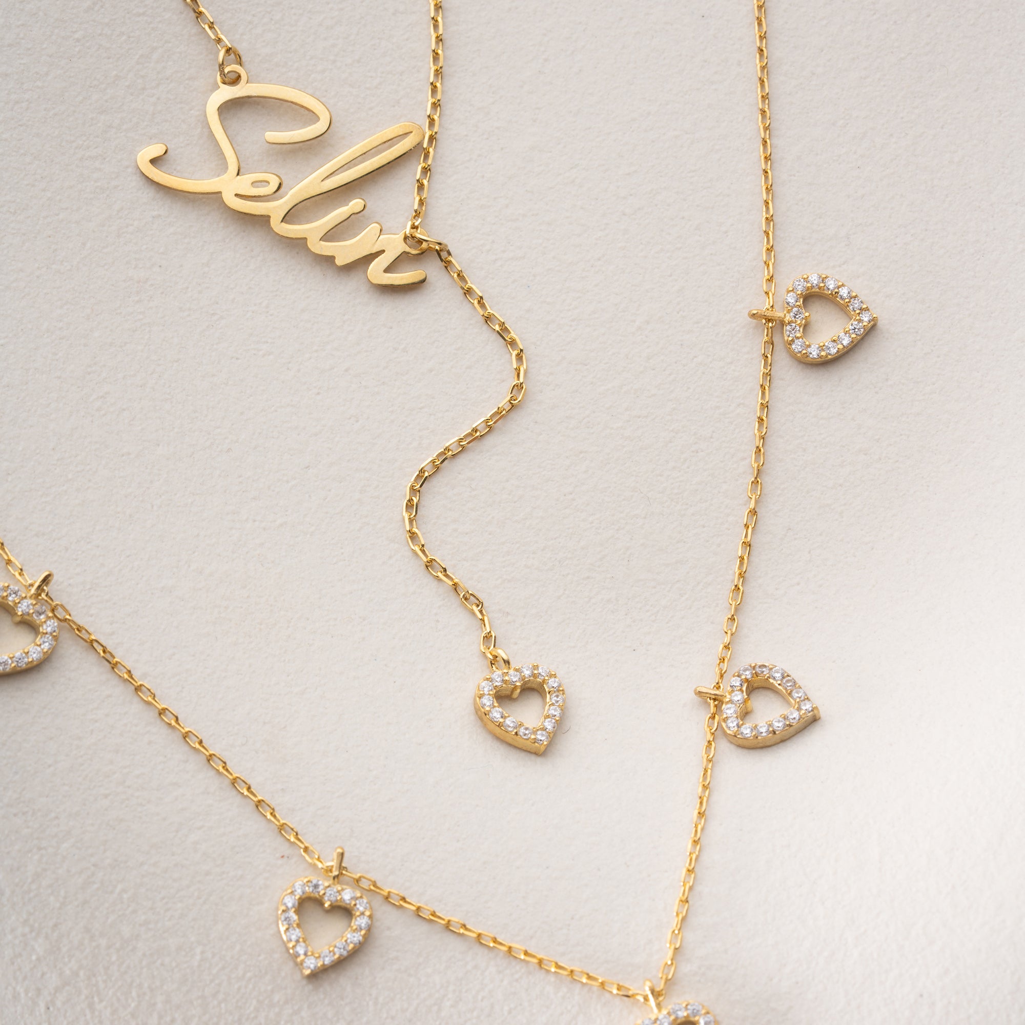 HEART GLOW SET KOLYE | 925 GÜMÜŞ