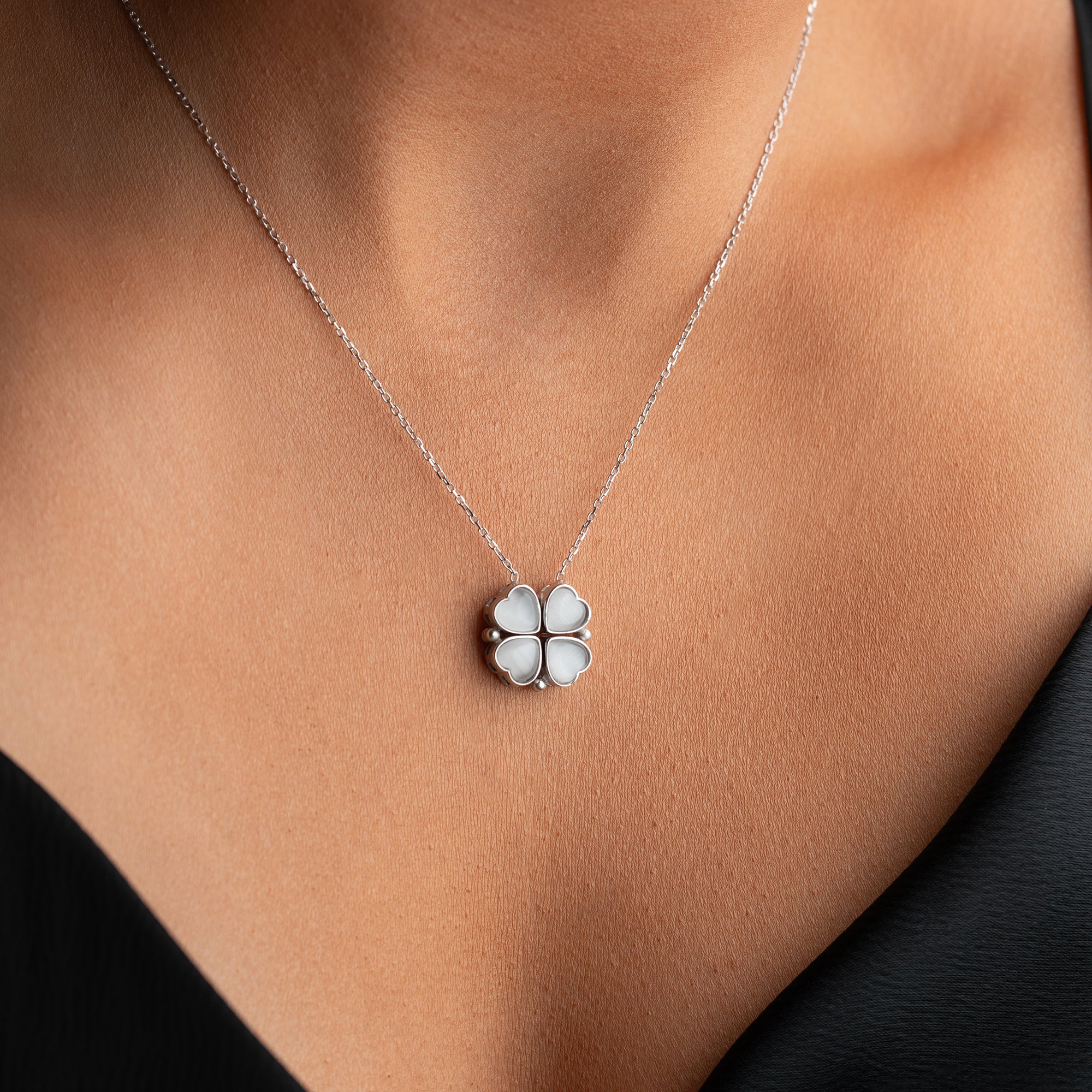 AÇILABİLİR FLORA KOLYE | 925 GÜMÜŞ