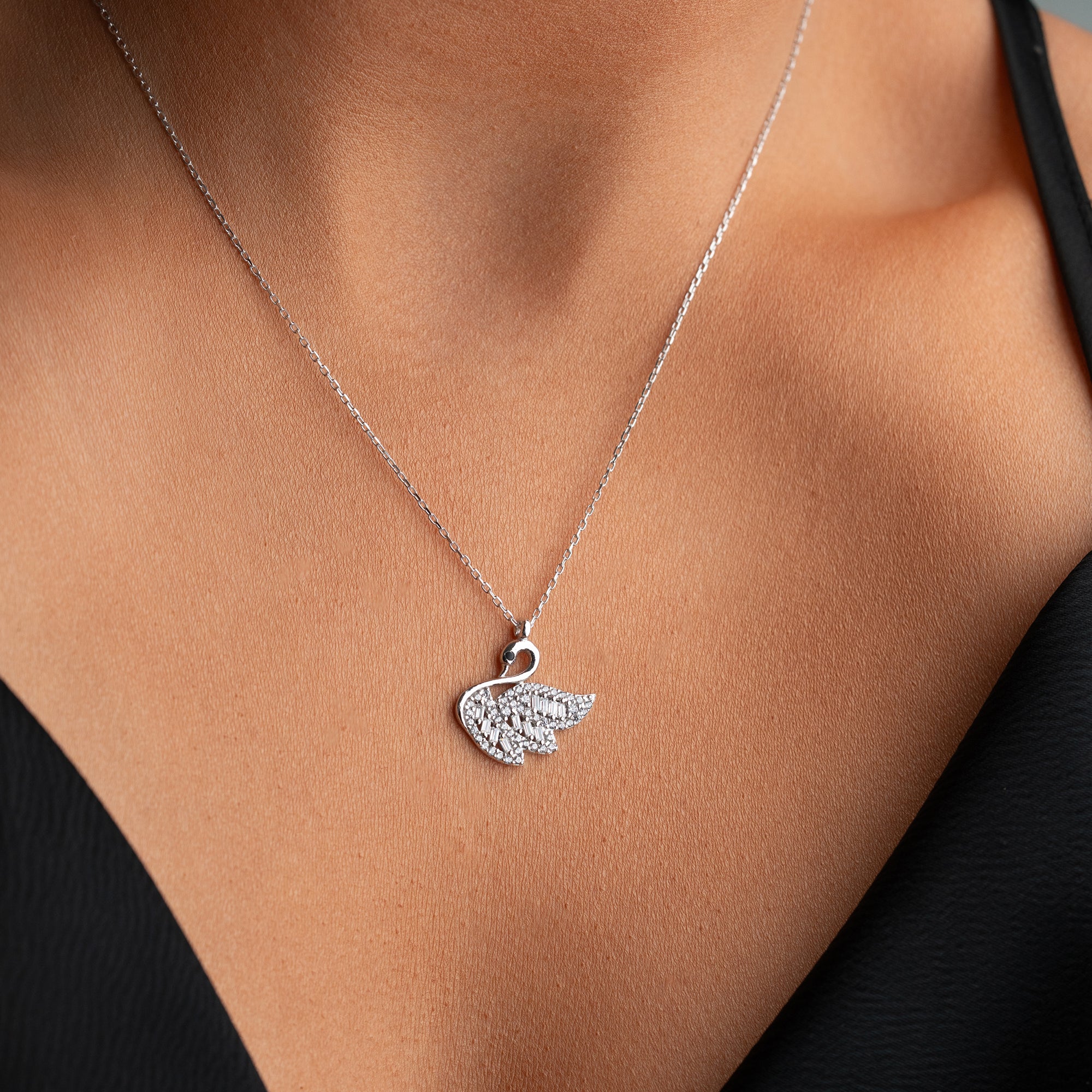 SWAN SHİNE KOLYE | 925 GÜMÜŞ