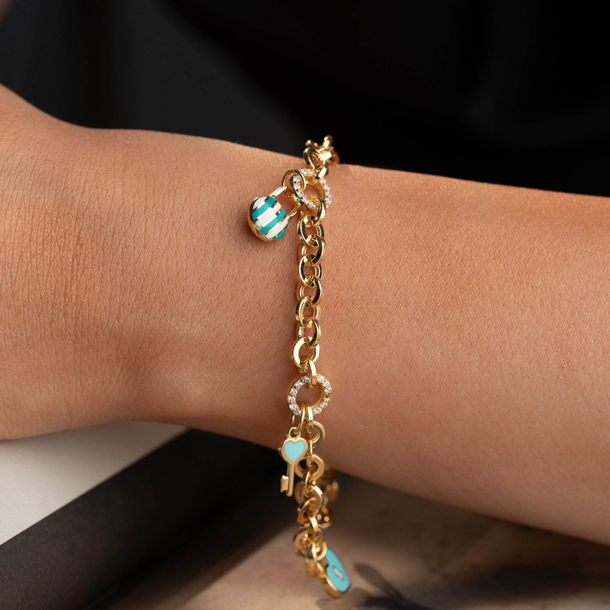 BLUE CHARM BİLEKLİK | 925 GÜMÜŞ