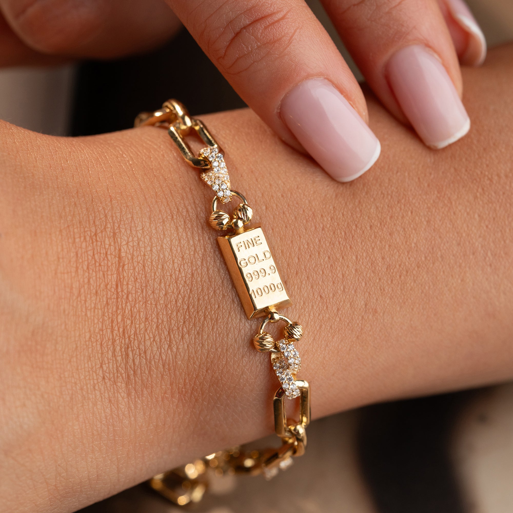 GOLD BAR BİLEKLİK | 925 GÜMÜŞ