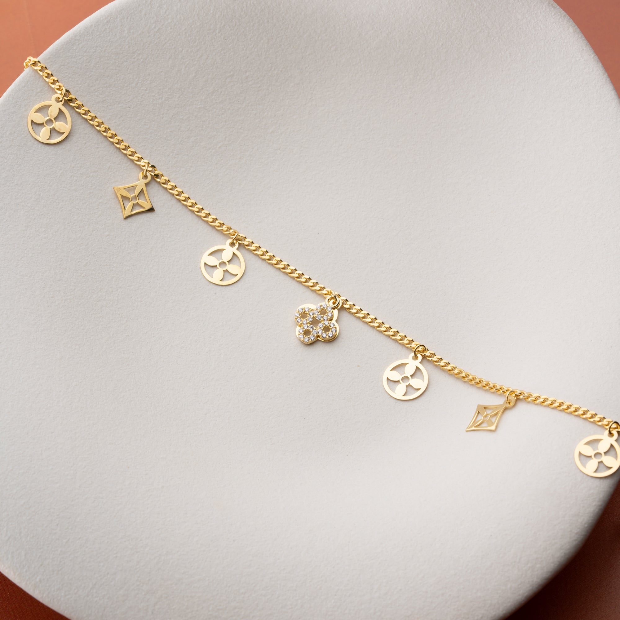 MONOGRAM IŞILTI HALHAL | 925 GÜMÜŞ