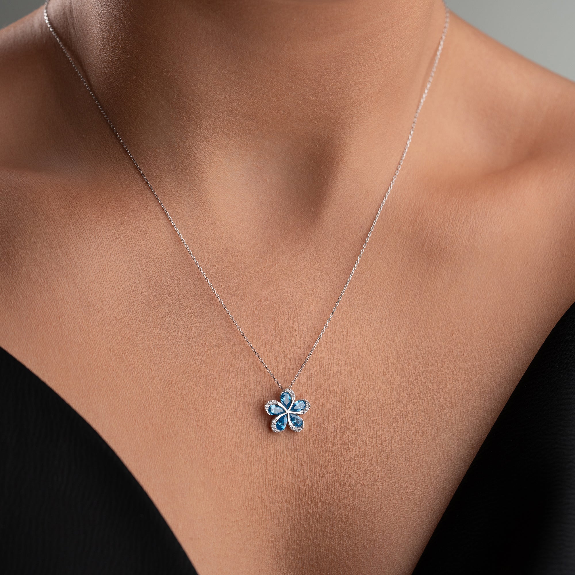 AQUA FLORA KOLYE | 925 GÜMÜŞ