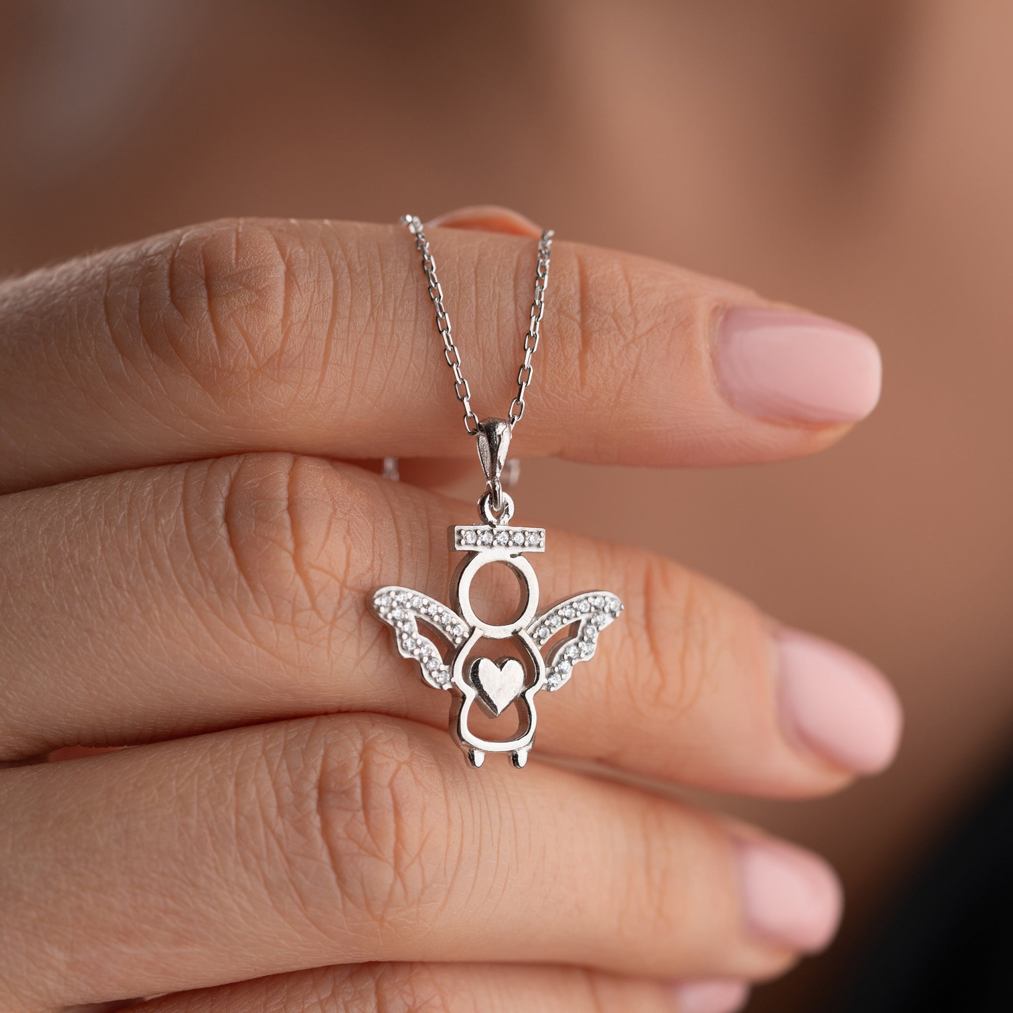 ANGEL HEART KOLYE | 925 GÜMÜŞ