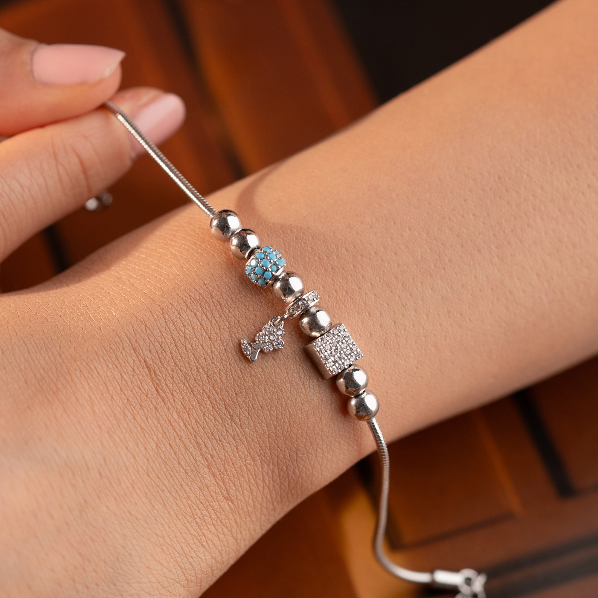 FLORA CHARM DORİKA BİLEKLİK | 925 GÜMÜŞ