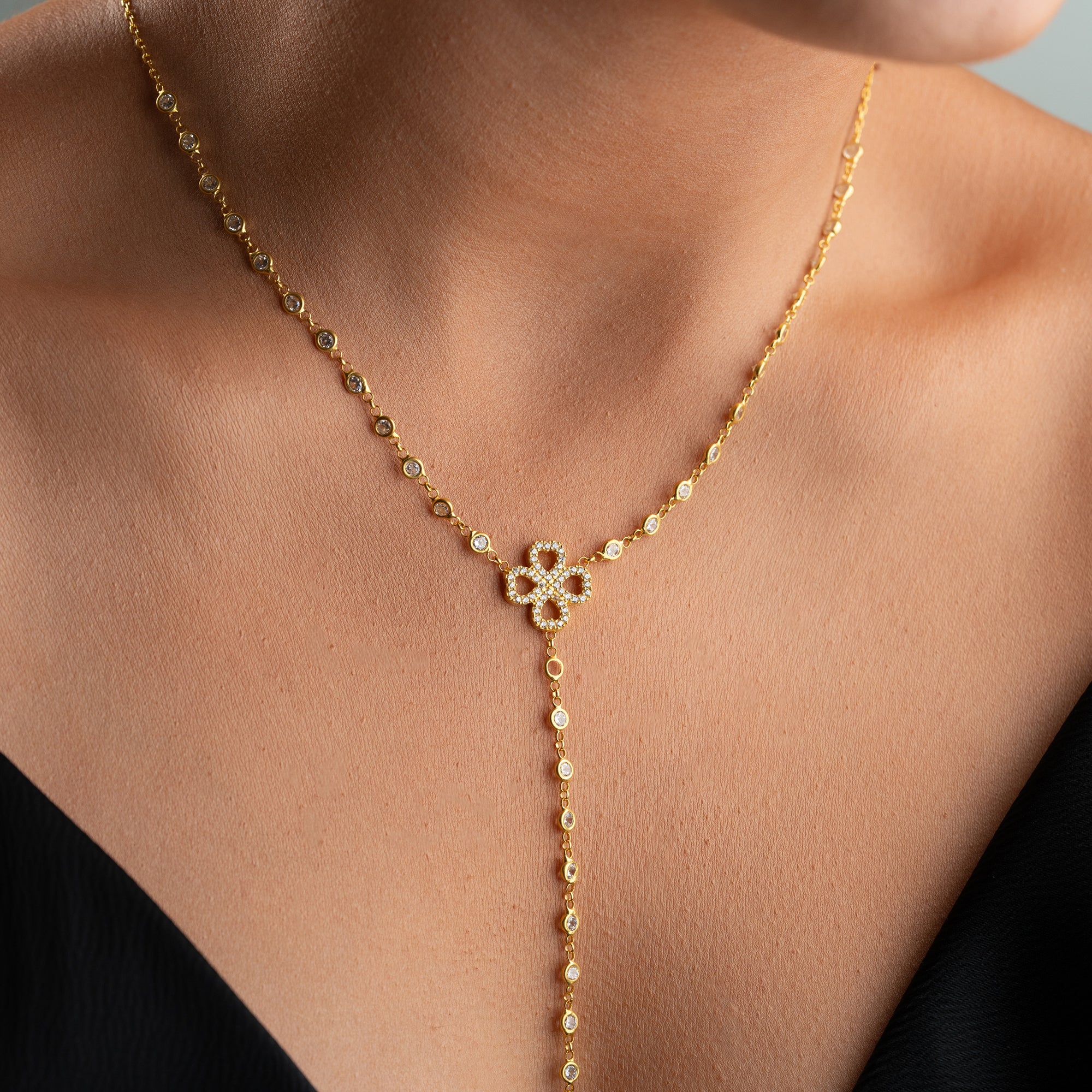 CLOVER Y KOLYE | 925 GÜMÜŞ