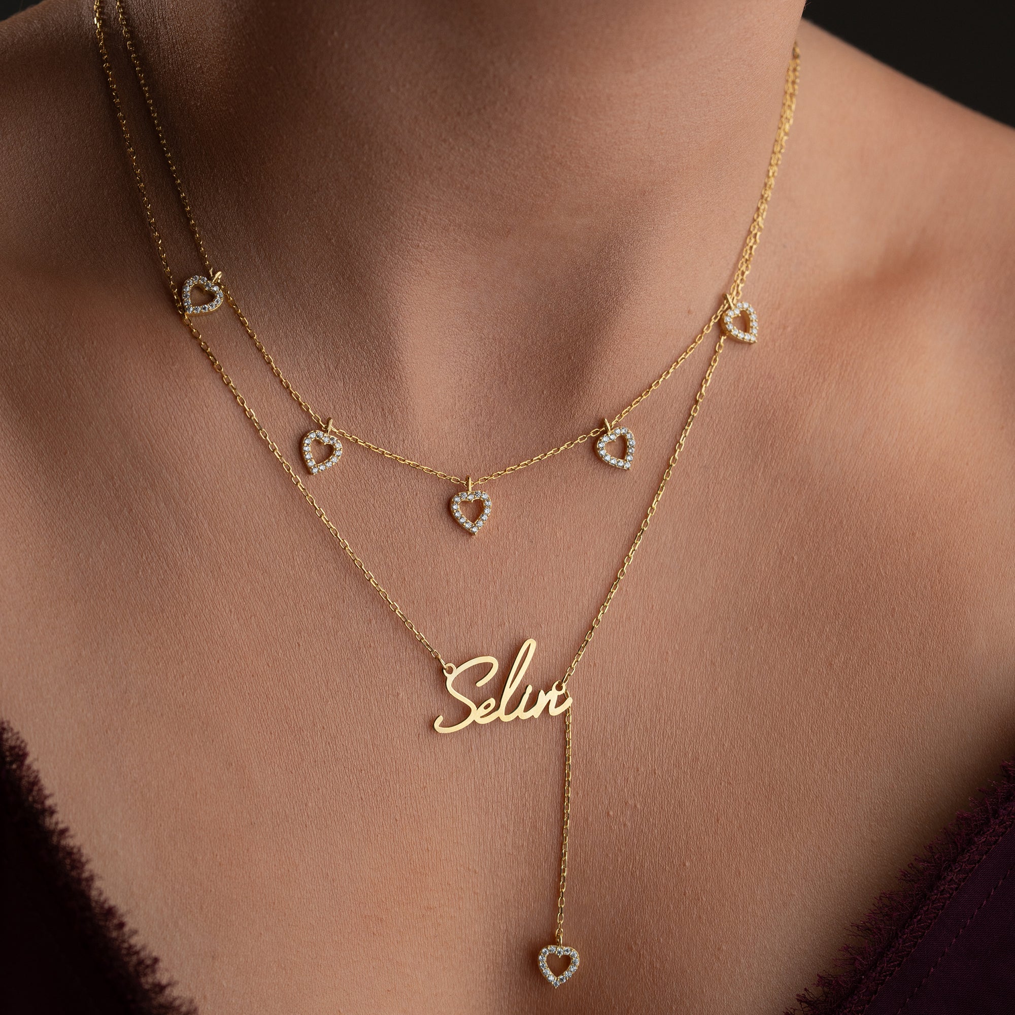 HEART GLOW SET KOLYE | 925 GÜMÜŞ