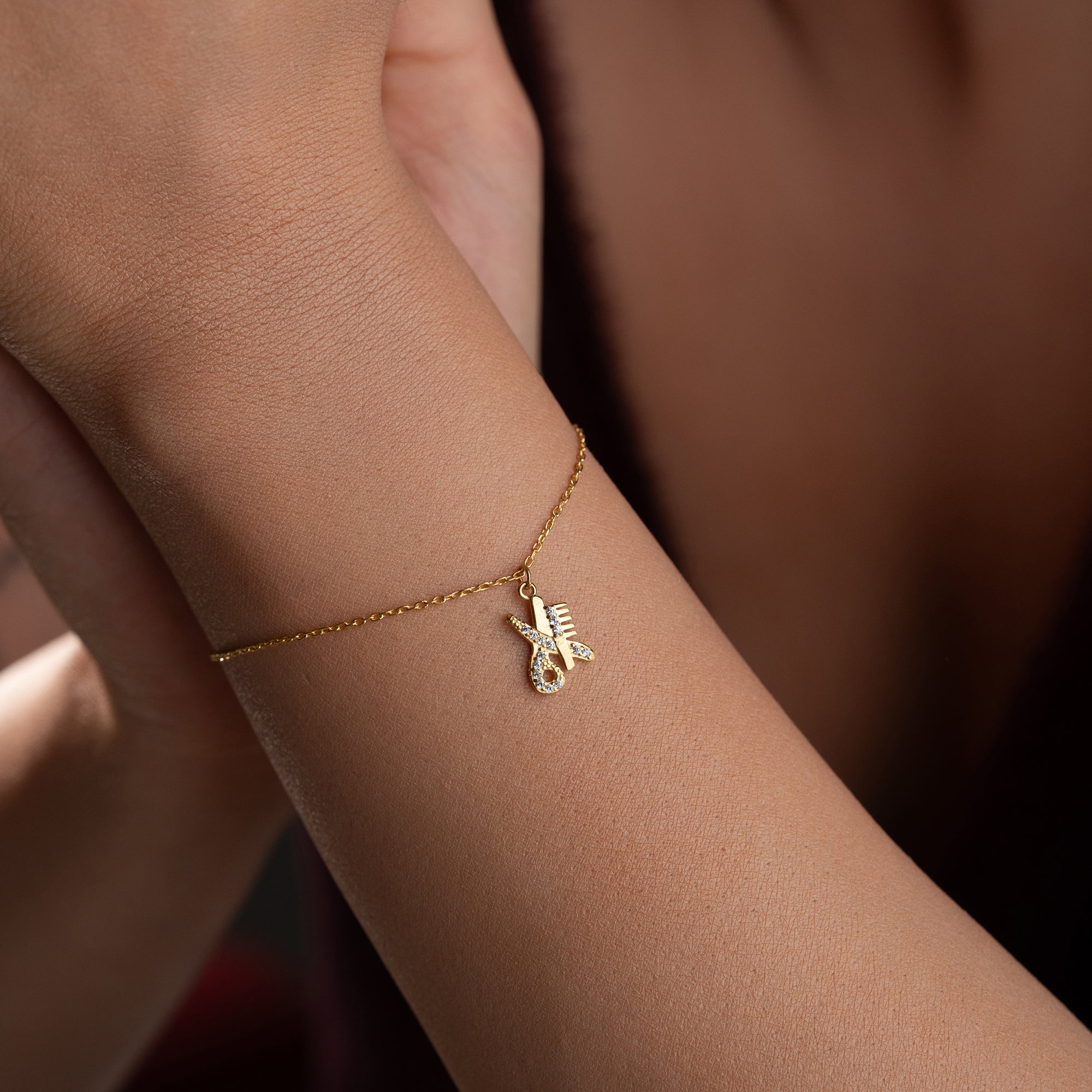 KUAFÖR MESLEK CHARM BİLEKLİK | 925 GÜMÜŞ