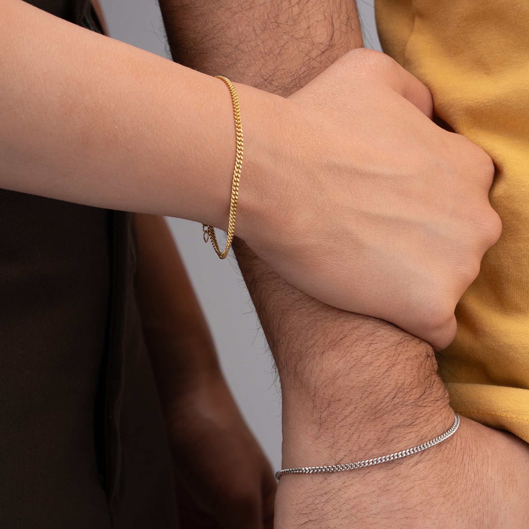ÇİZİM & YAZI MİNİ PLAKA GURMET ÇİFT BİLEKLİĞİ | 925 GÜMÜŞ