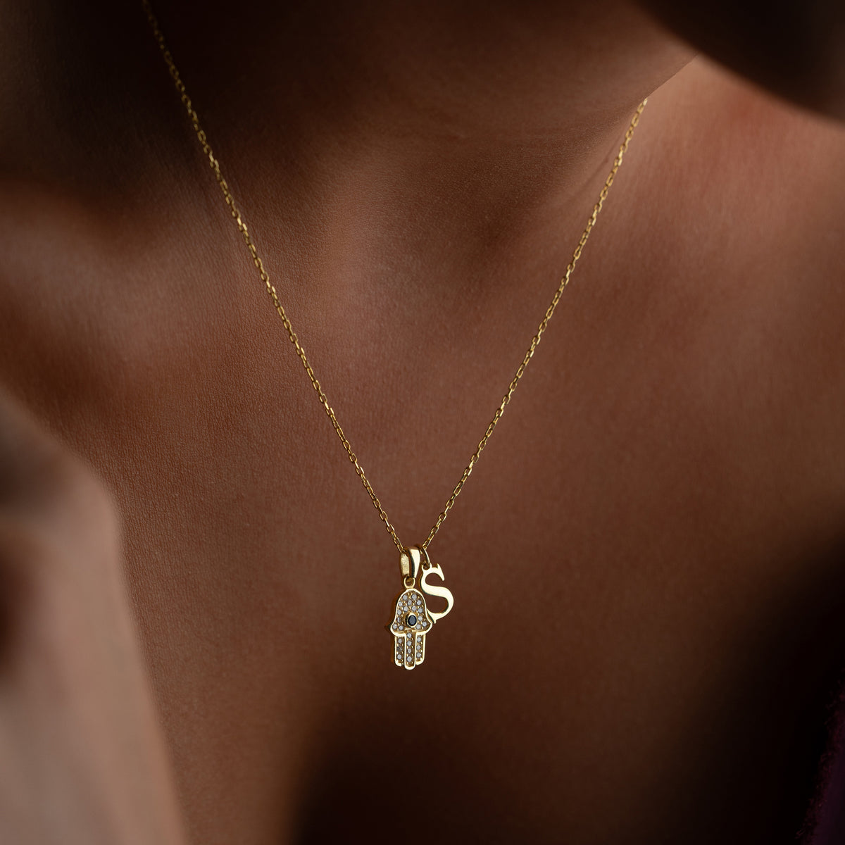 HAMSA & HARF KOLYE | 925 GÜMÜŞ