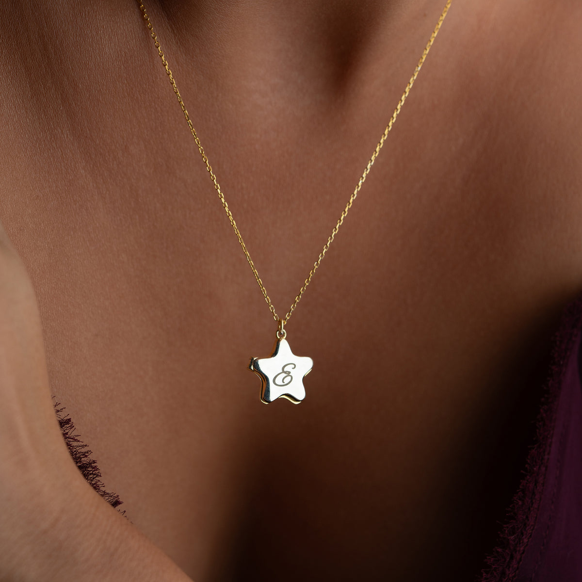 YILDIZ KAPAKLI KOLYE | 925 GÜMÜŞ