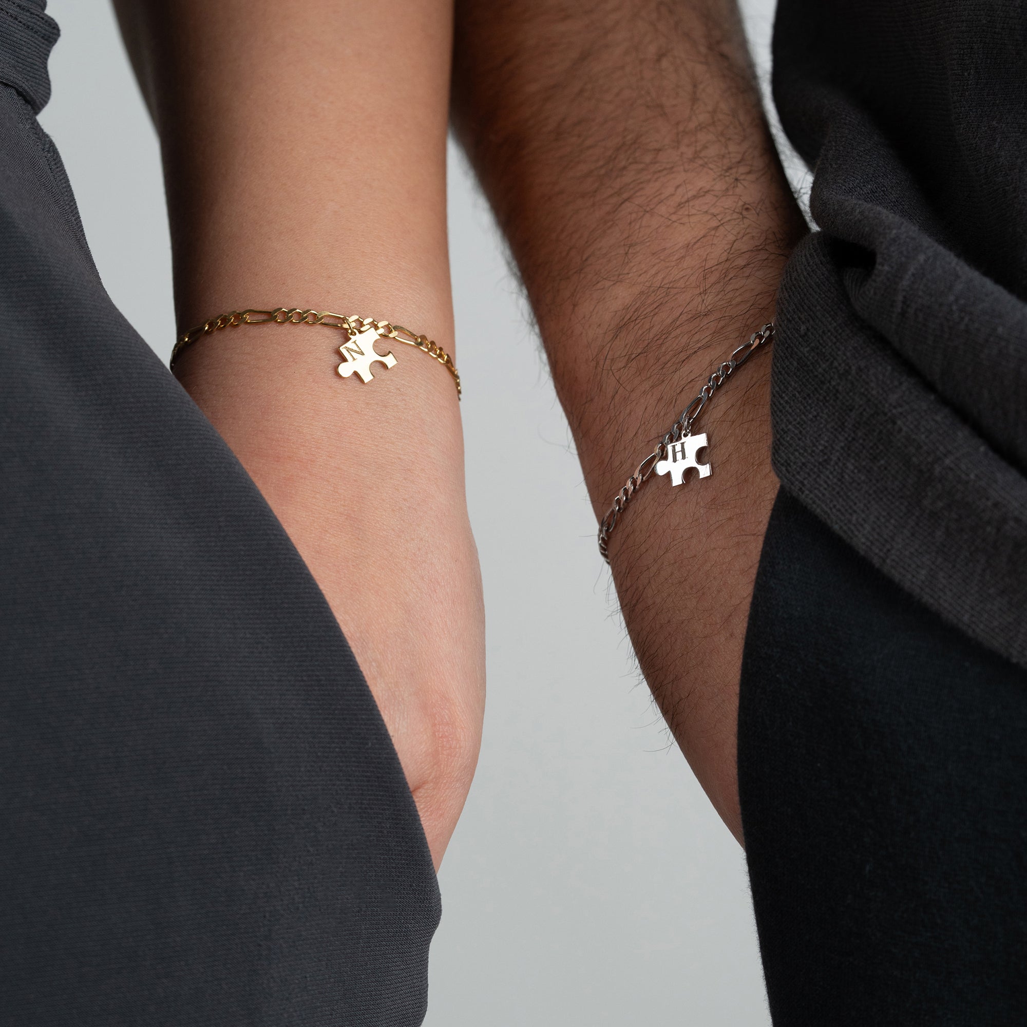 PUZZLE ÇİFT BİLEKLİĞİ | 925 GÜMÜŞ