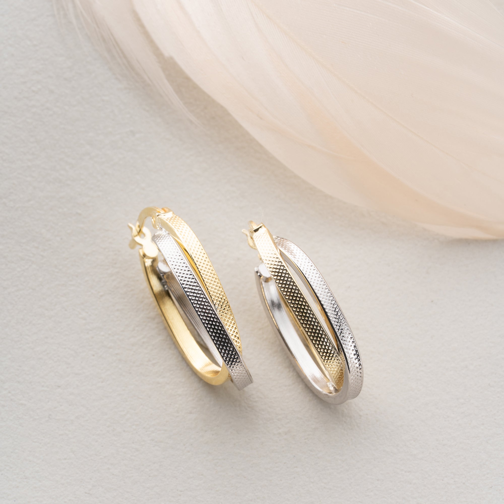 DUO HALKA KÜPE | 925 GÜMÜŞ
