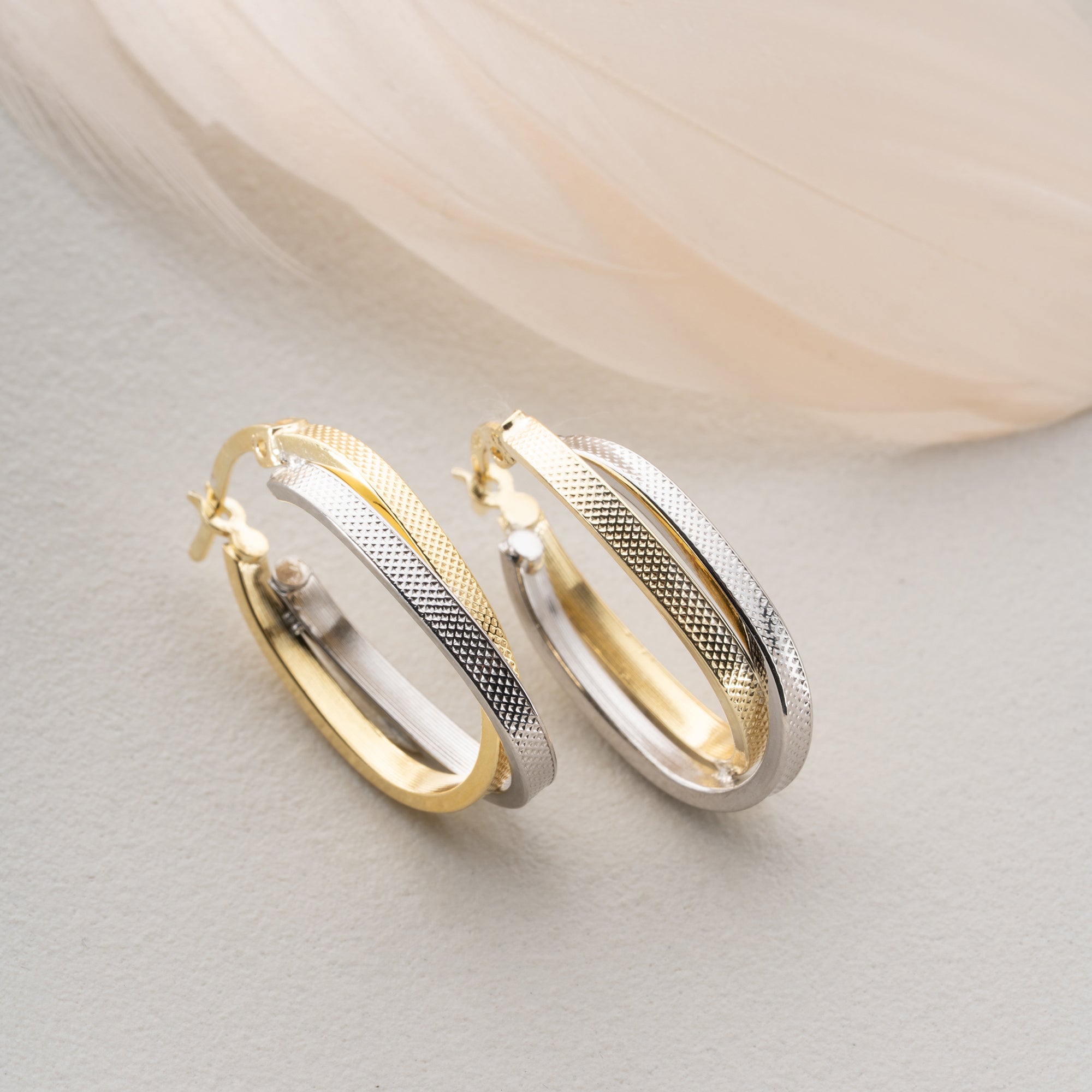 DUO HALKA KÜPE | 925 GÜMÜŞ