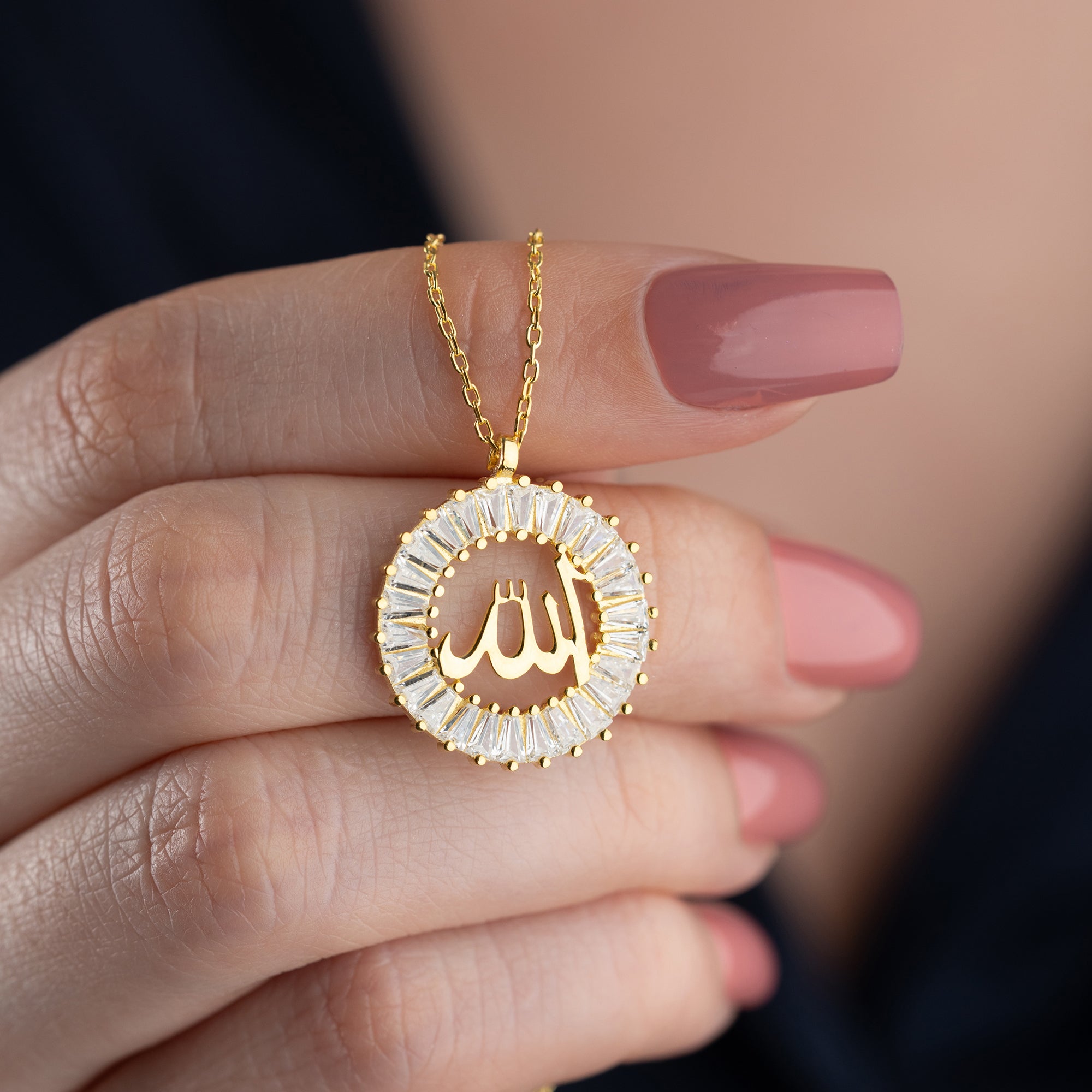 ALLAH TAŞLI KOLYE | 925 GÜMÜŞ