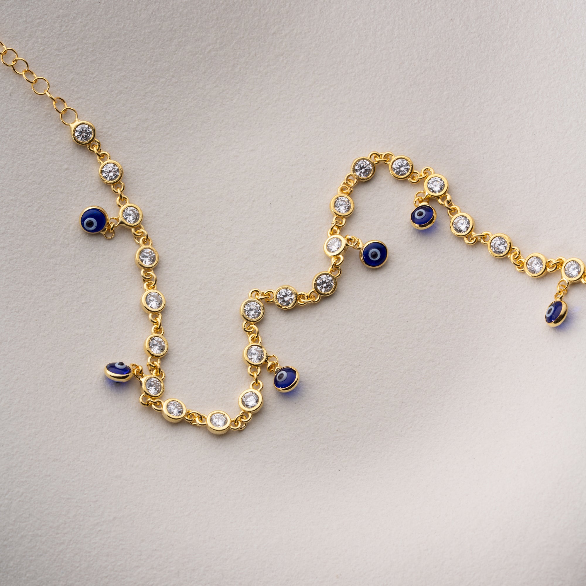 TAŞLI NAZAR SALLANTILI HALHAL | 925 GÜMÜŞ