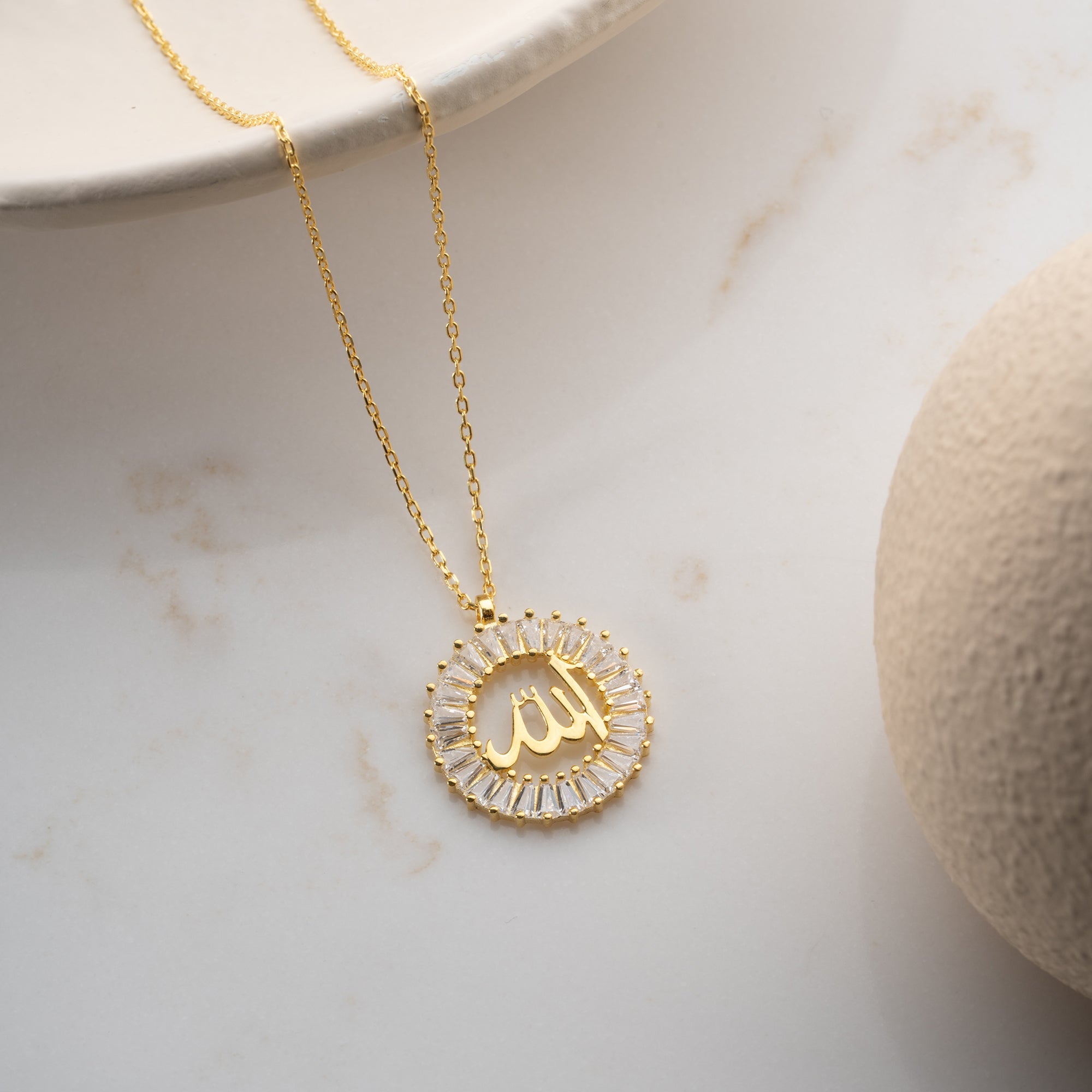 ALLAH TAŞLI KOLYE | 925 GÜMÜŞ