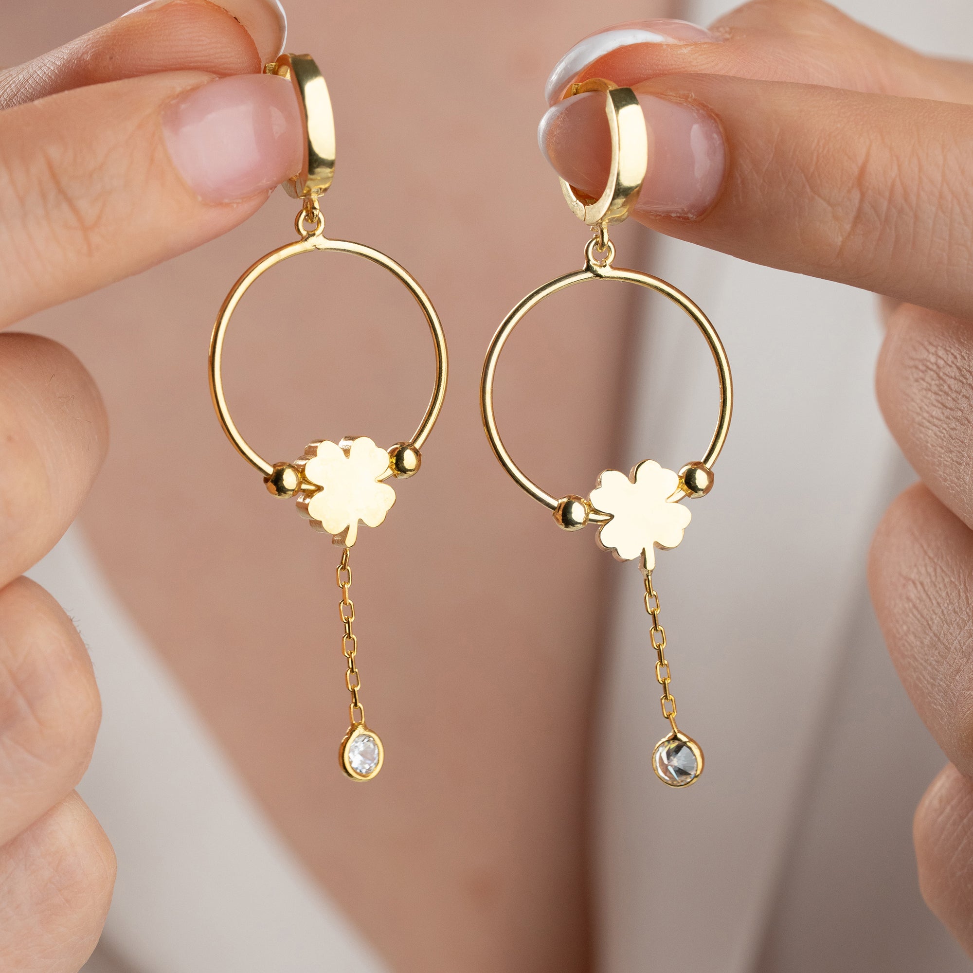 SALLANTILI YONCA  KÜPE | 925 GÜMÜŞ