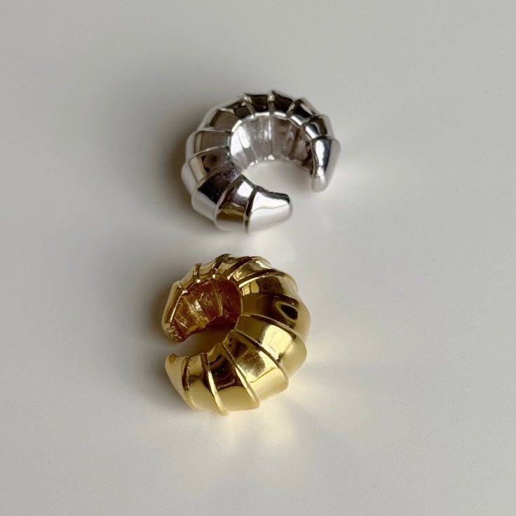 HACİMLİ DESENLİ EARCUFF | 925 GÜMÜŞ