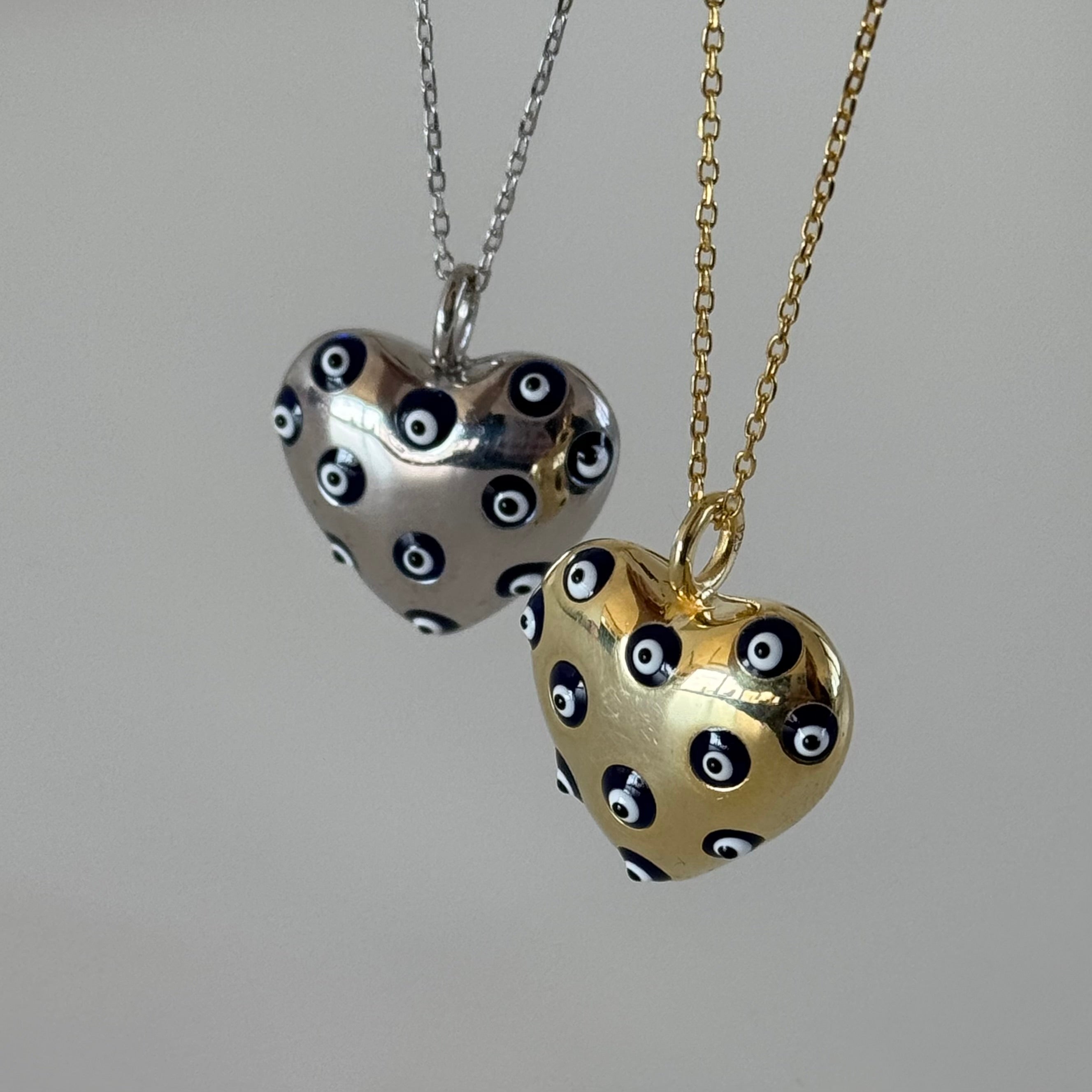 NAZARLI KALP KOLYE | 925 GÜMÜŞ