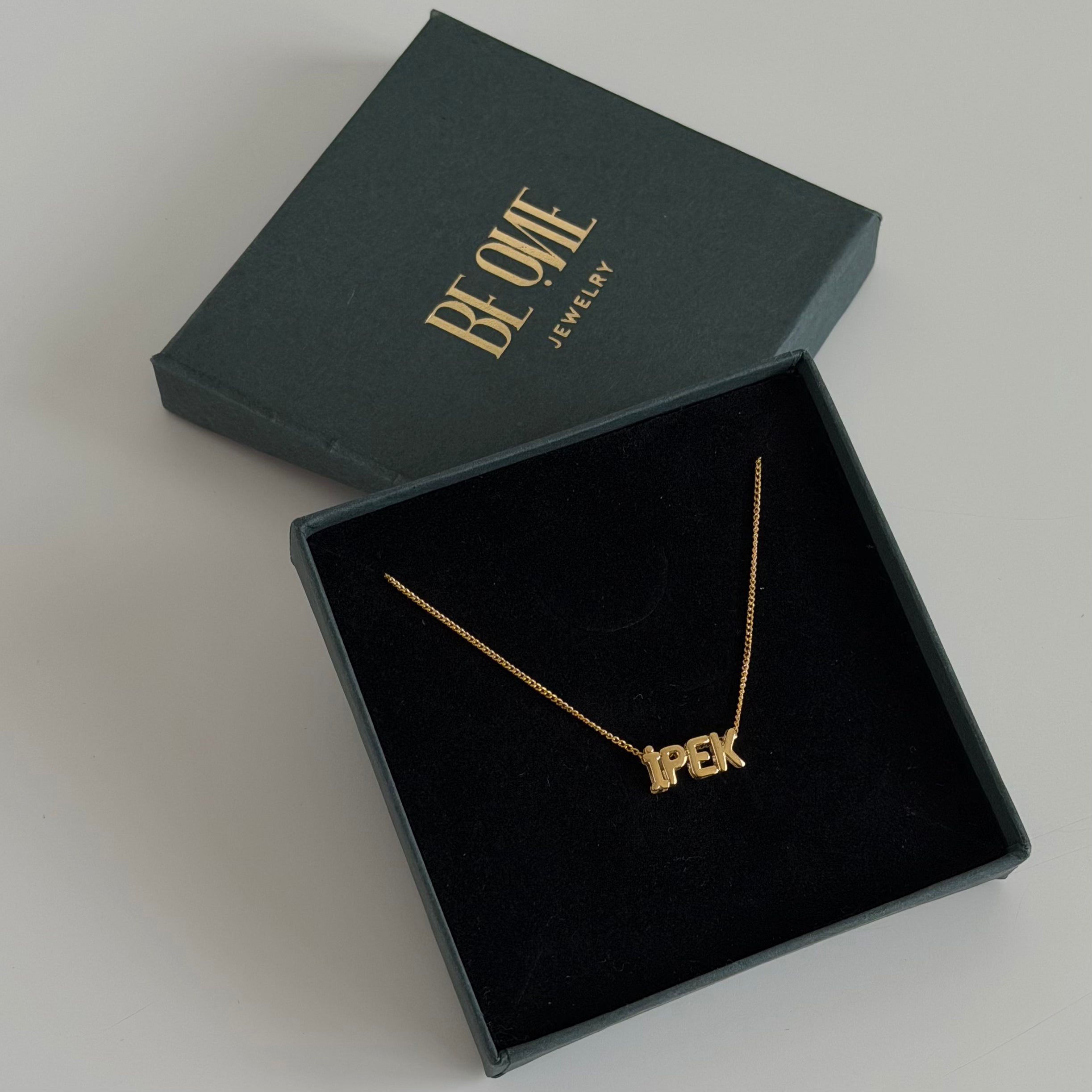 MİNİMAL BALON İSİM KOLYE | 925 GÜMÜŞ