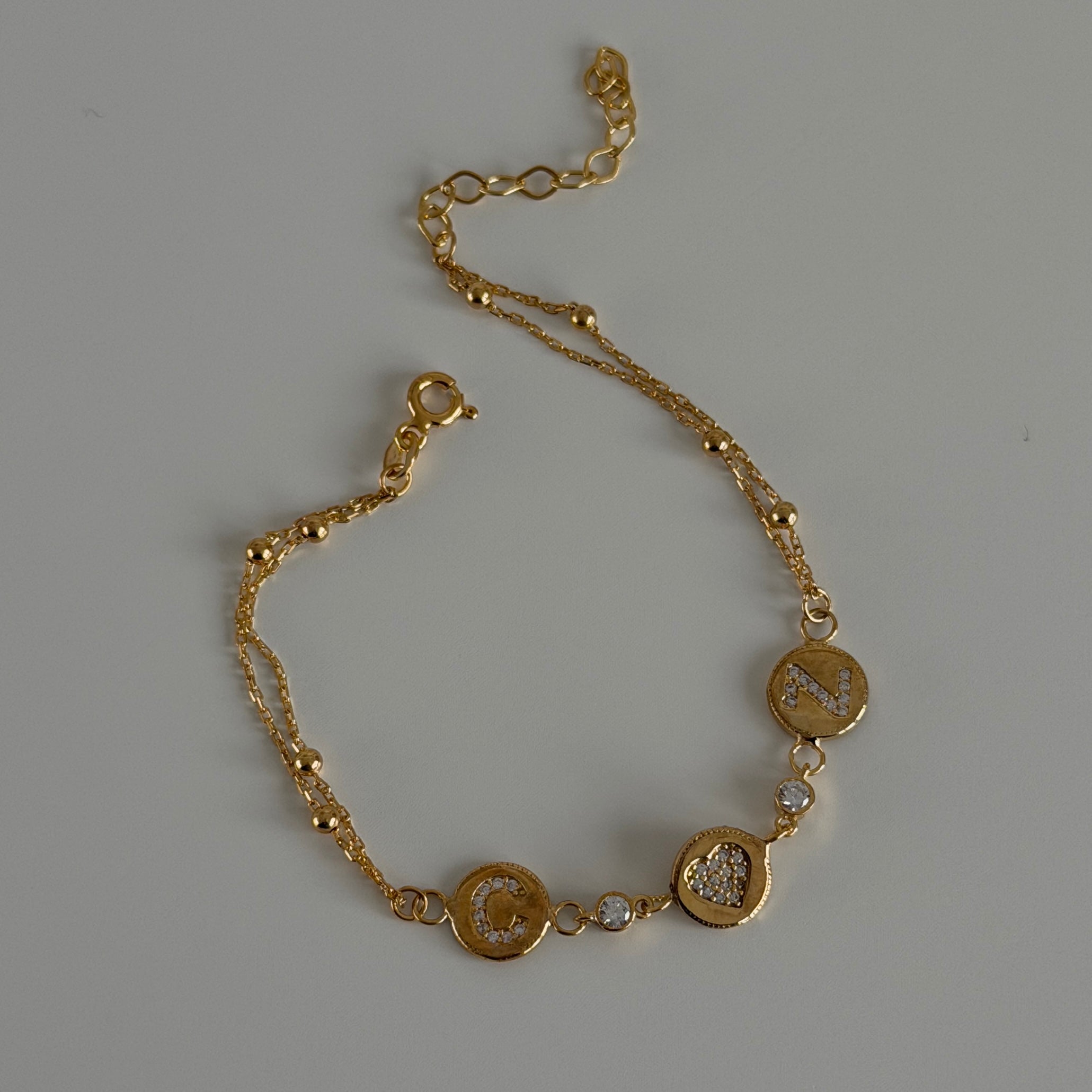 HARF KALP BİLEKLİK | 925 GÜMÜŞ