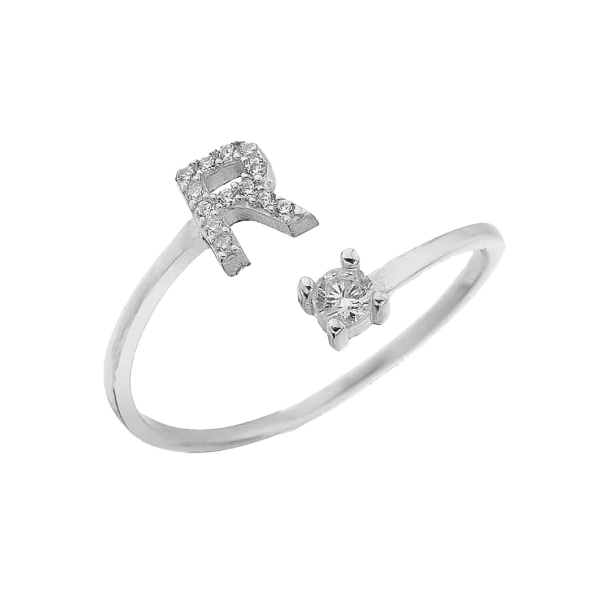 Letter diamond Ring (6985709191213)