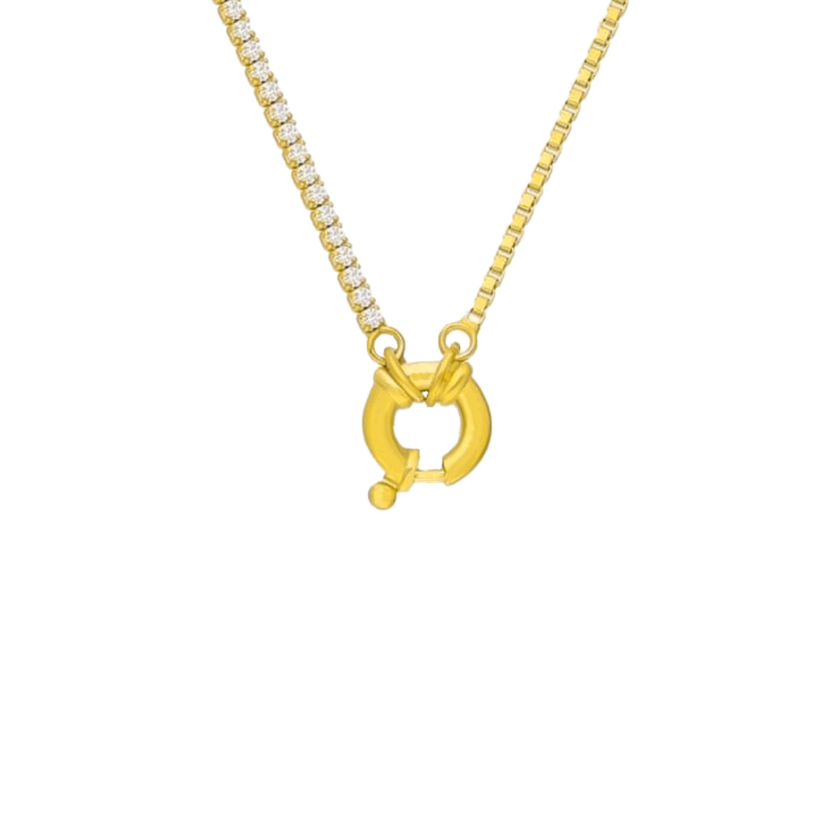 Chain Design Iced Halskette Basic (7017438380077)