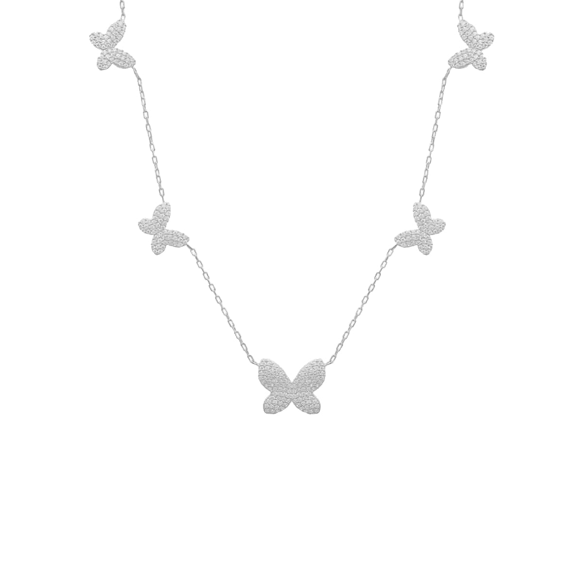 Halle Zirkonia Butterfly Chain (7017591537709)